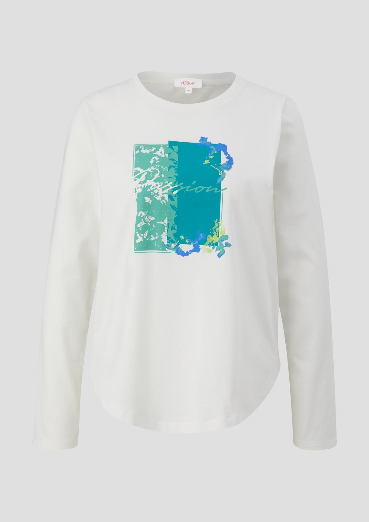 s.Oliver Long sleeve top with a front print