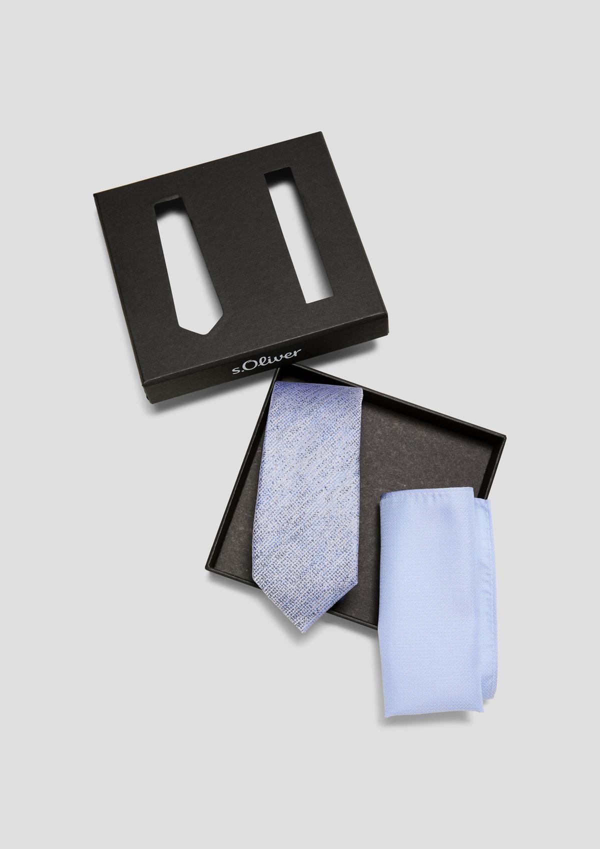 s.Oliver Coffret d’accessoires composé d’une cravate et d’un foulard