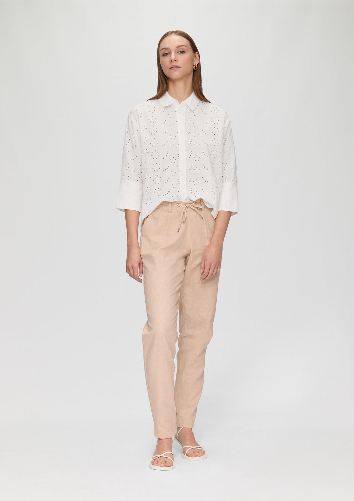 s.Oliver Oversized broderie anglaise blouse