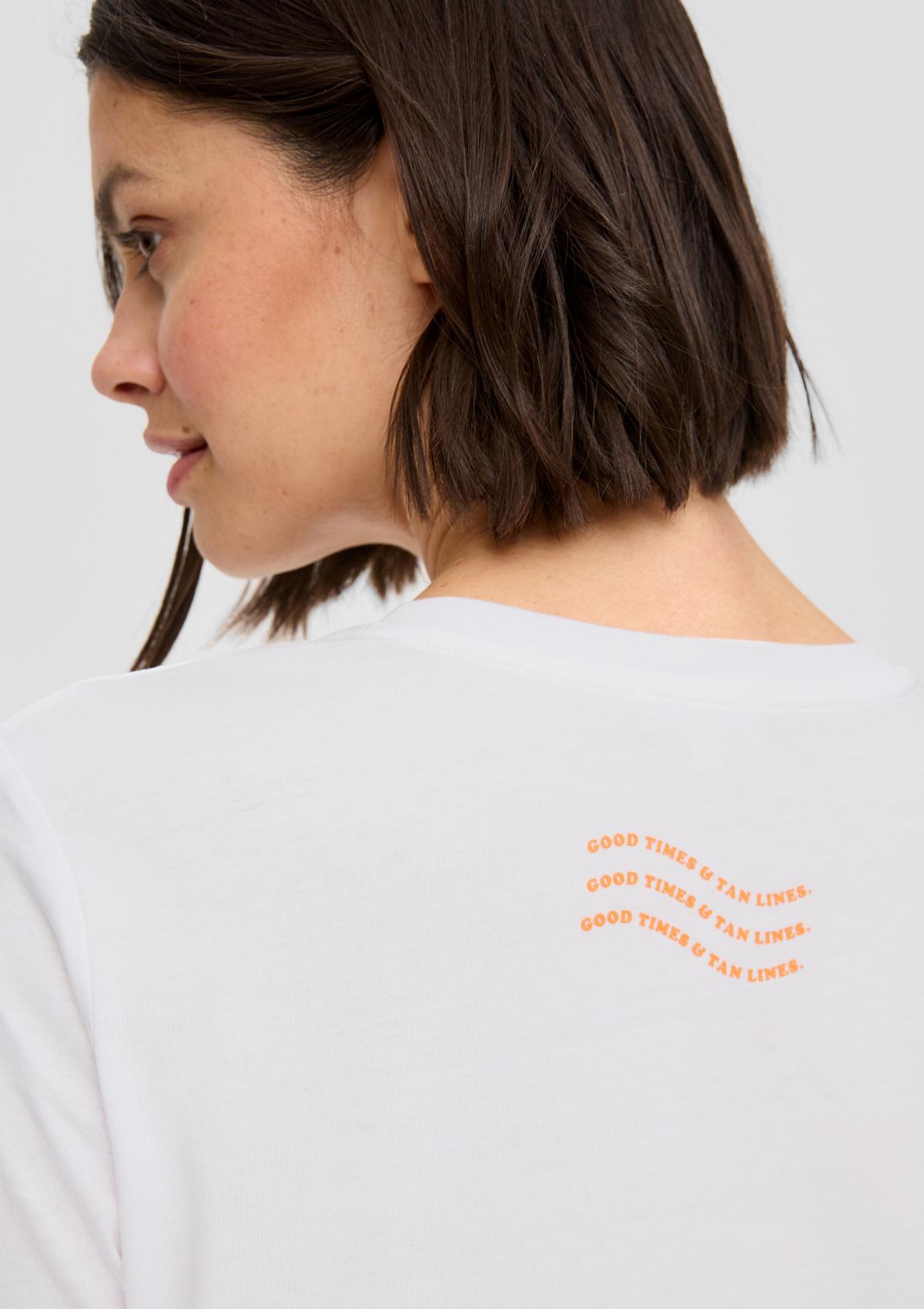s.Oliver T-Shirt aus Baumwolle mit Front- und Rückenprint