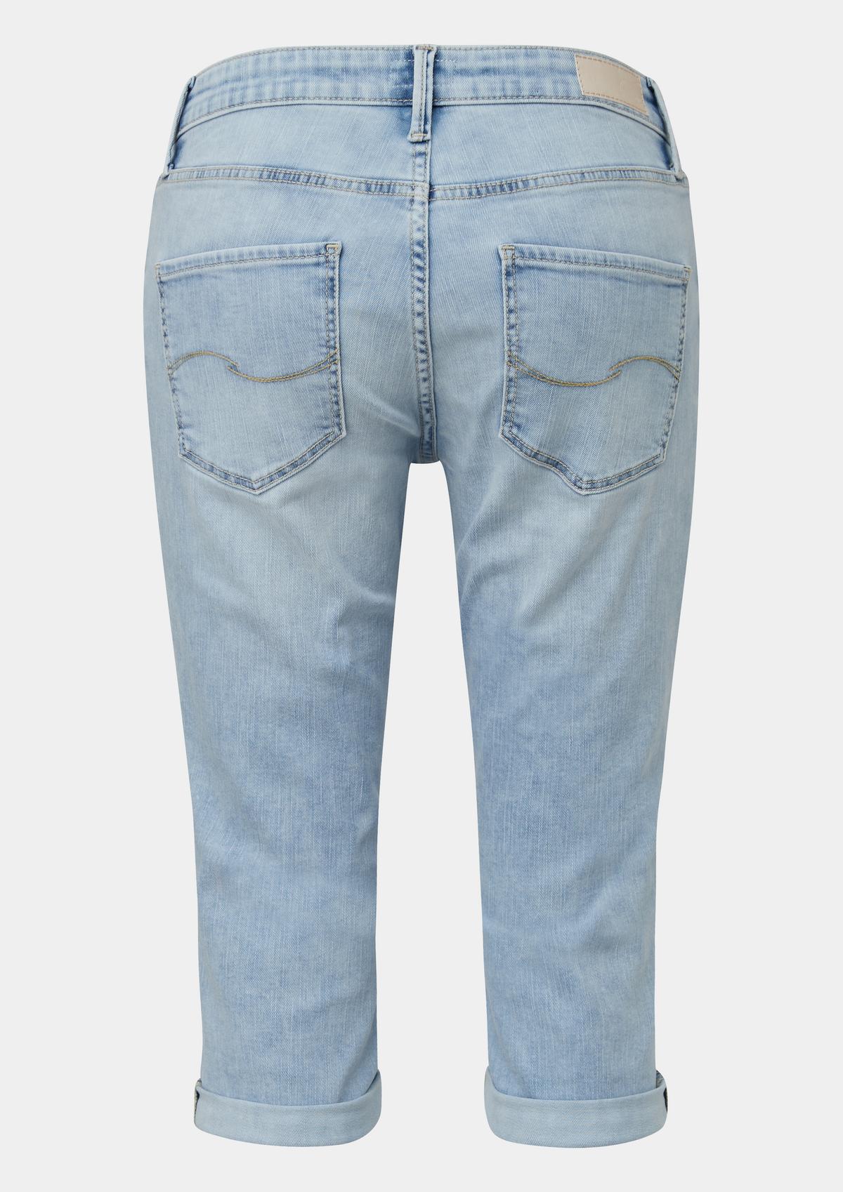 s.Oliver Catie capri jeans / mid rise / slim leg / decorative stitching