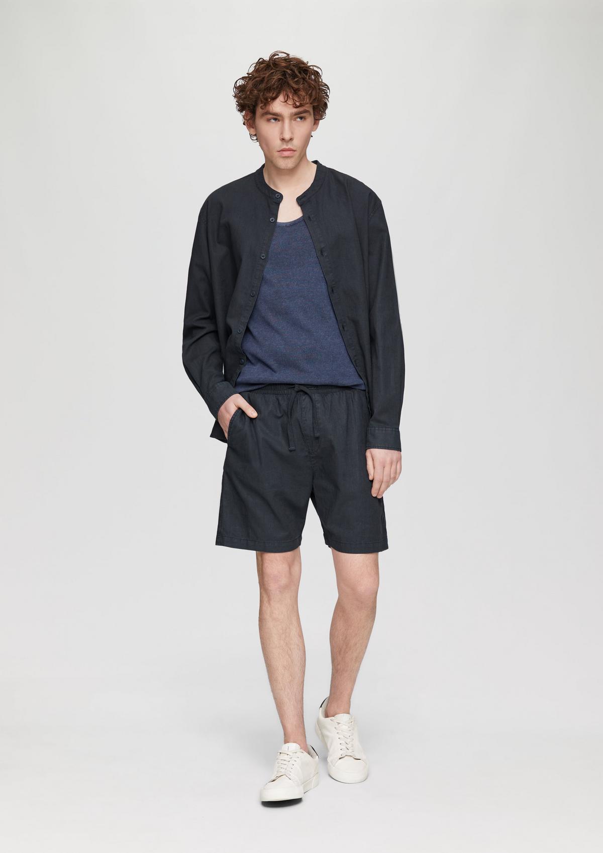 s.Oliver Regular: Shorts mit Garment Dye