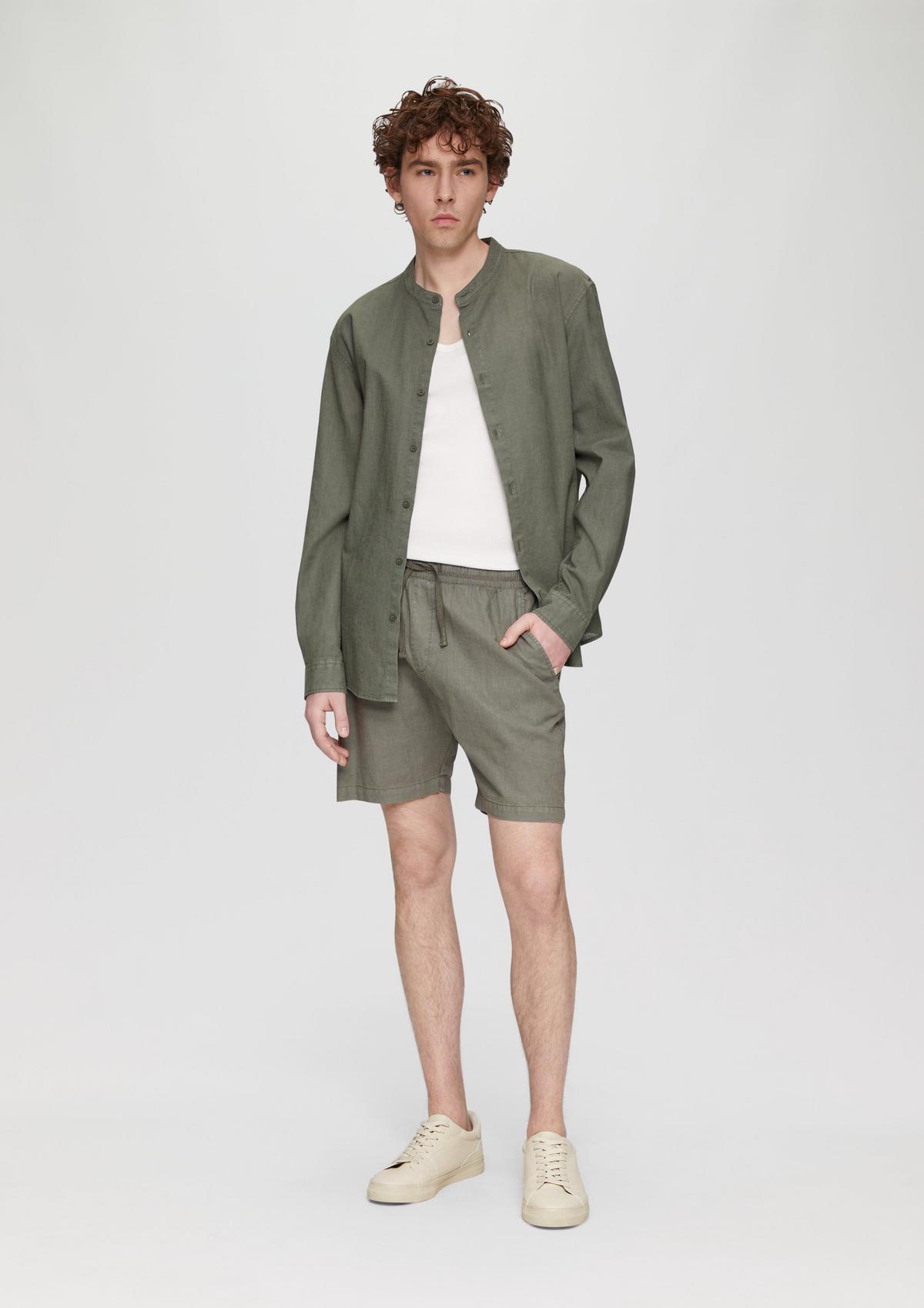 s.Oliver Regular: Shorts mit Garment Dye