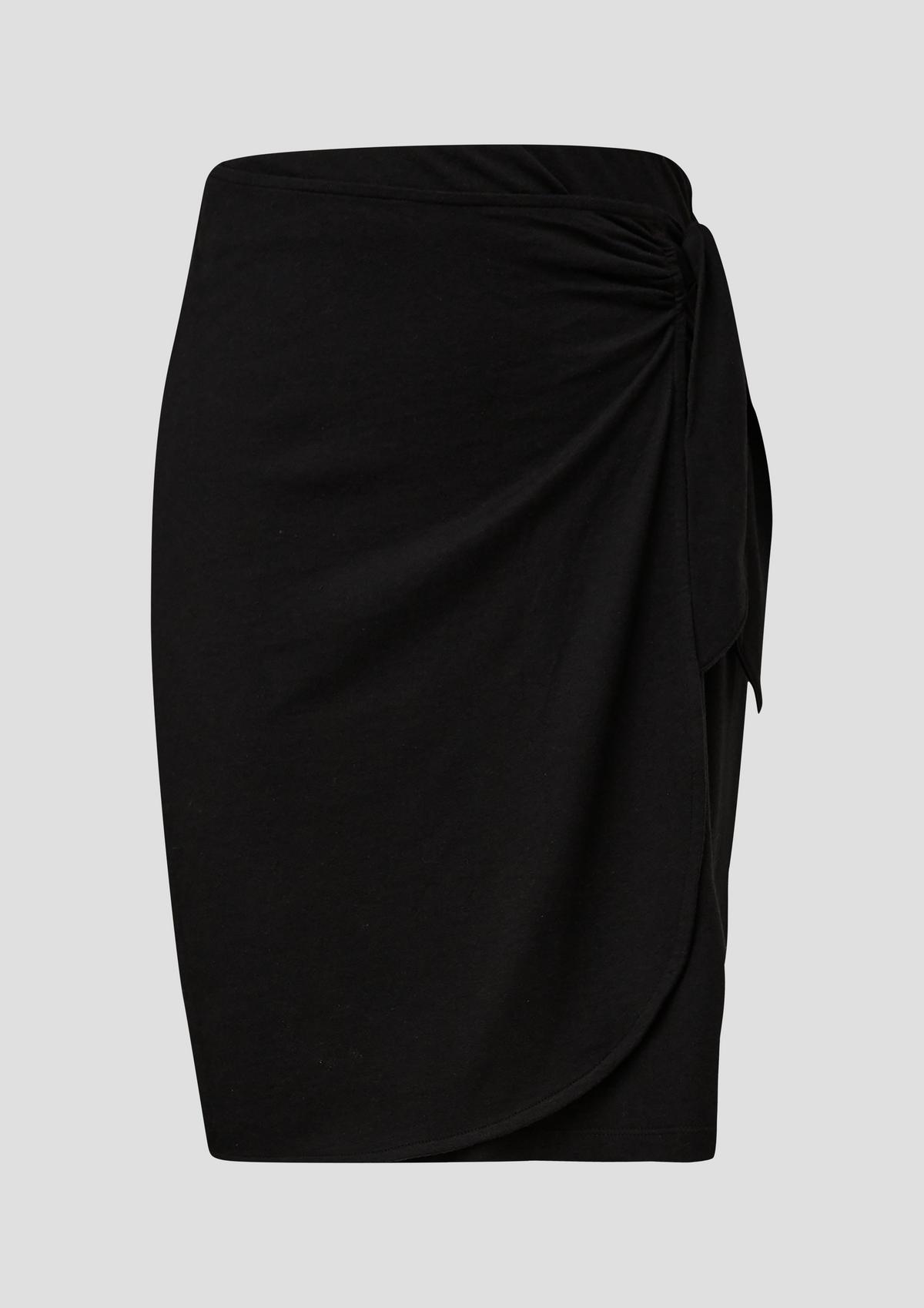s.Oliver Skirt in a wrap-over look with an elasticated waistband