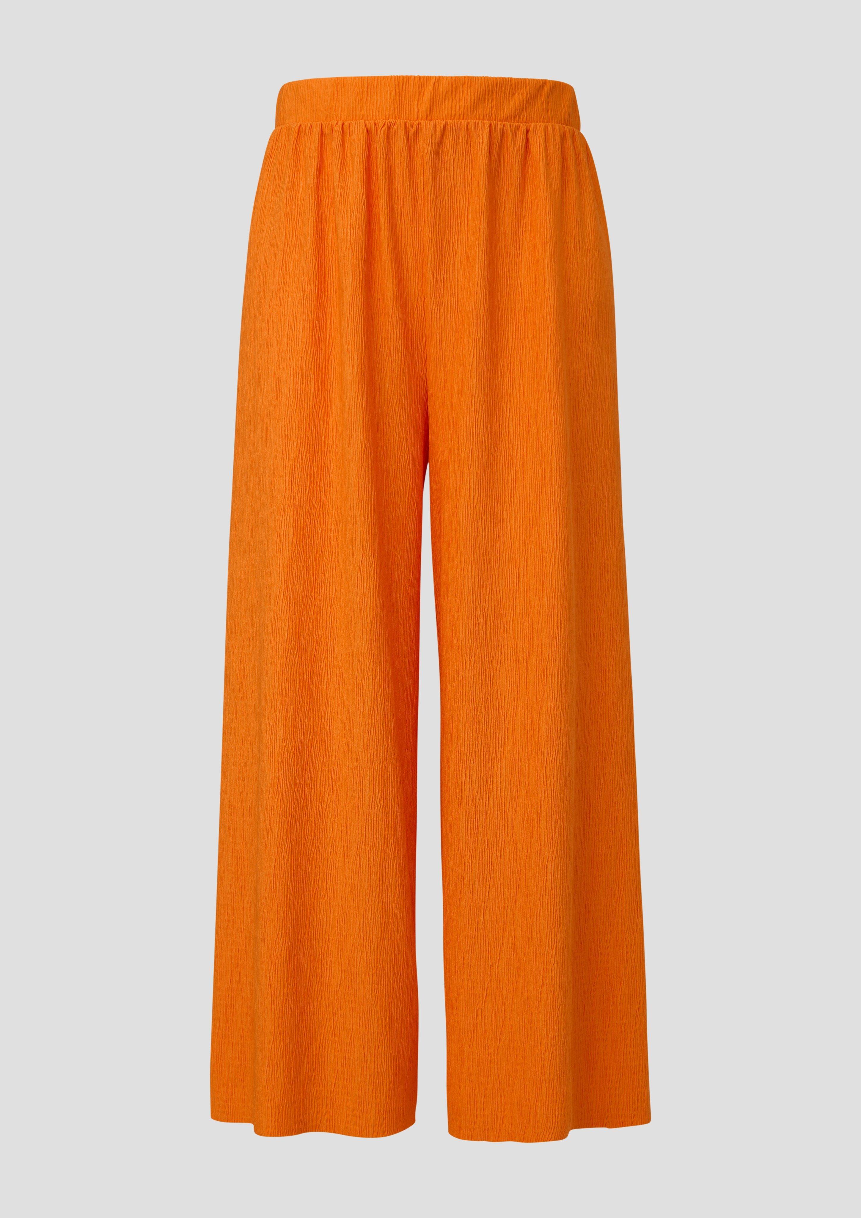 s.Oliver - Jersey-Hose mit elastischem Bund, Damen, Orange