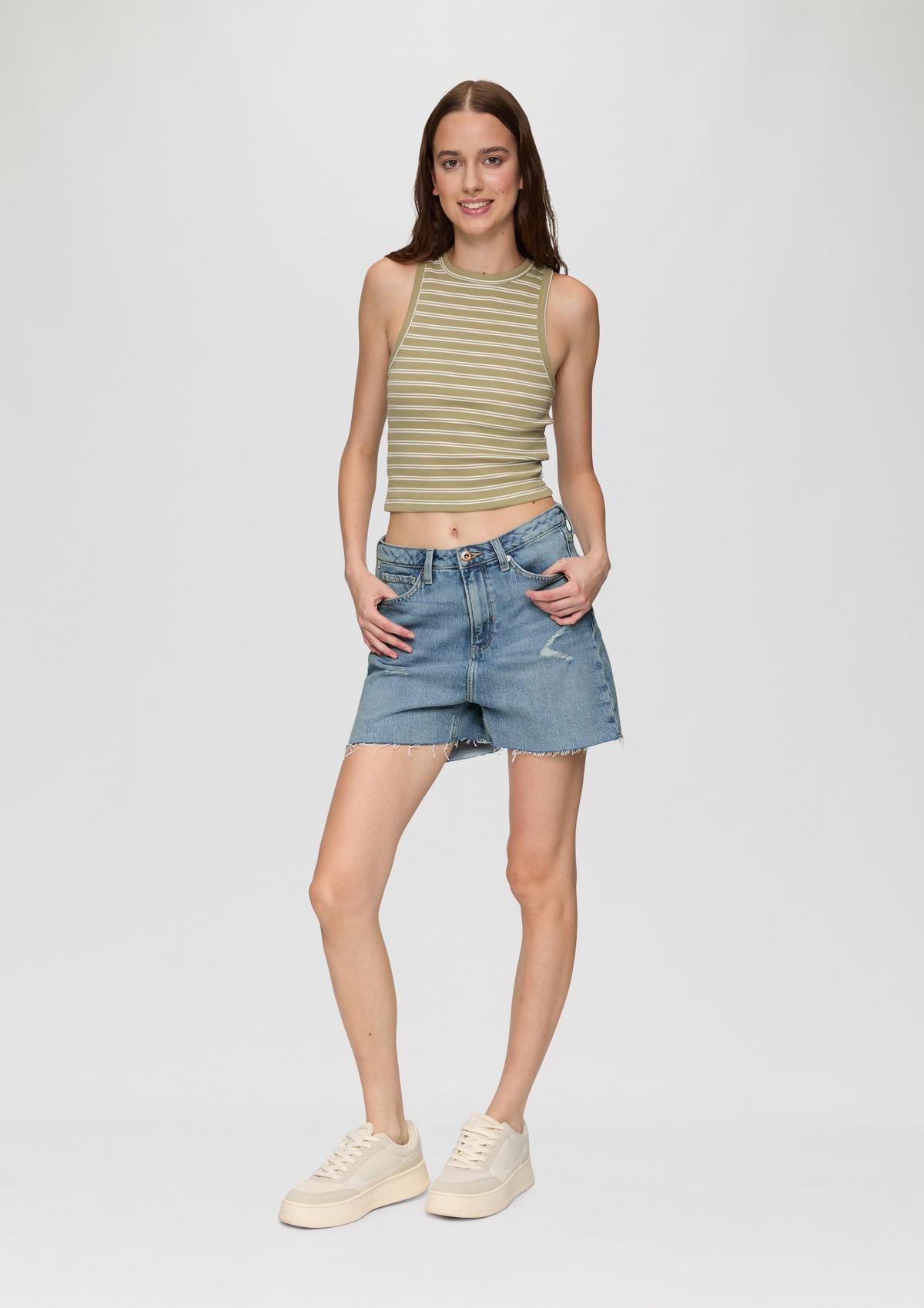 s.Oliver Jeans-Shorts Mom / Relaxed Fit / High Rise / mit Waschung