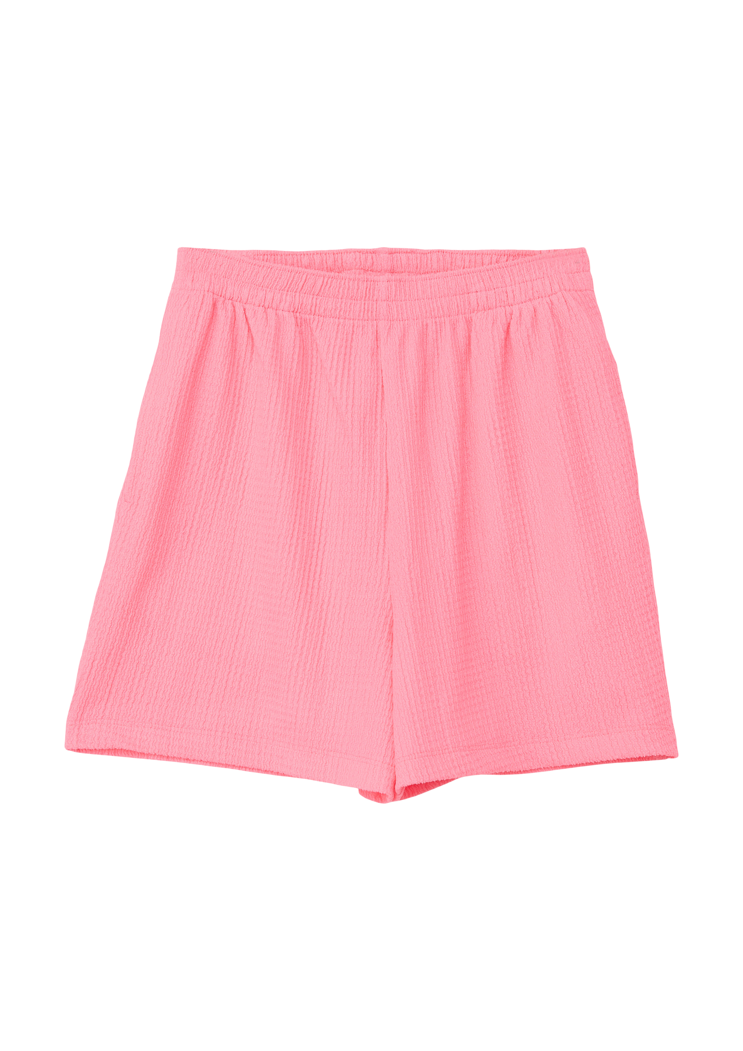 s.Oliver - Shorts mit Crêpe-Struktur, Mädchen, Rosa