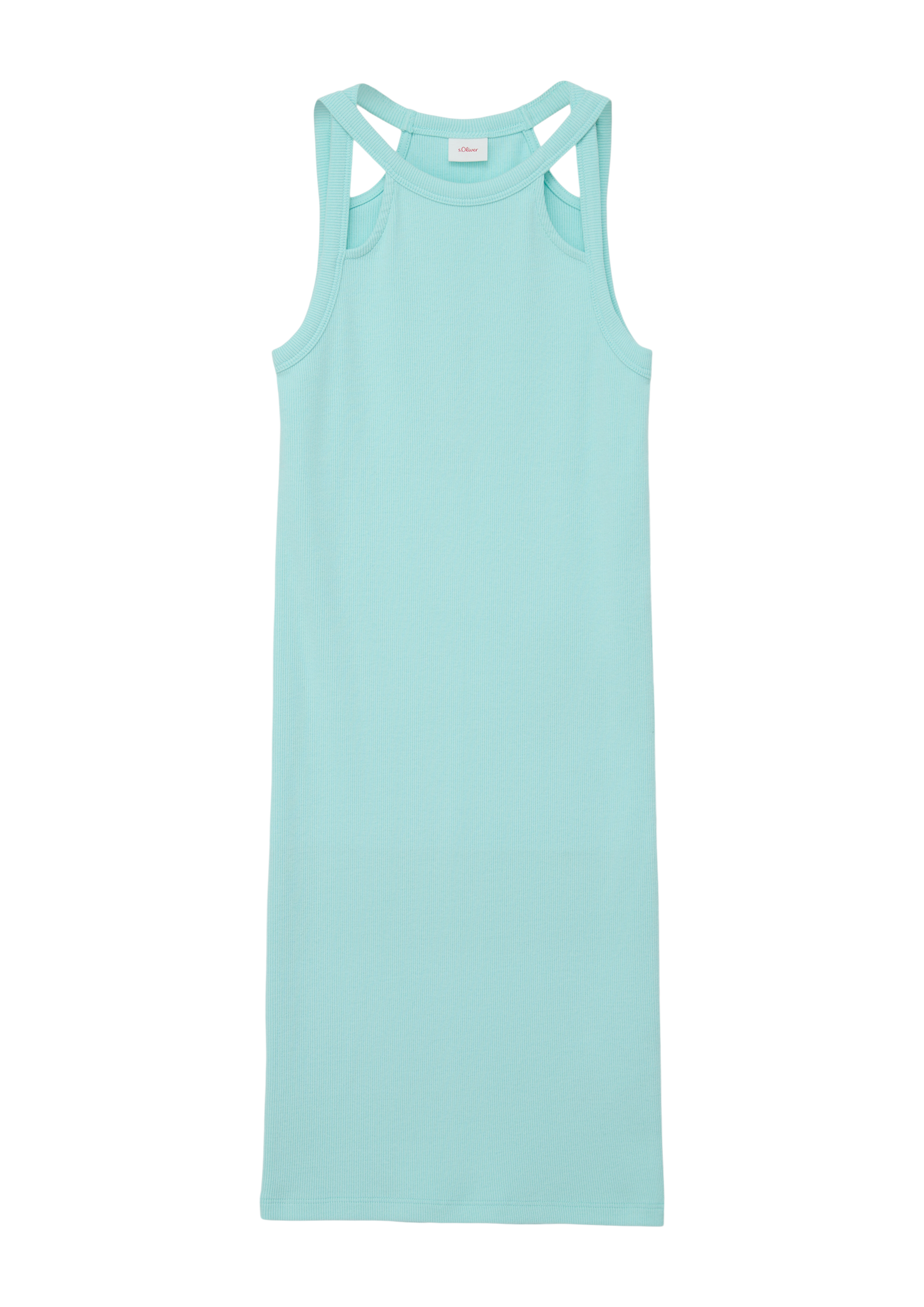 Thumbnail - s.Oliver - Ripp-Kleid mit Cut-Out-Details, Mädchen, türkis