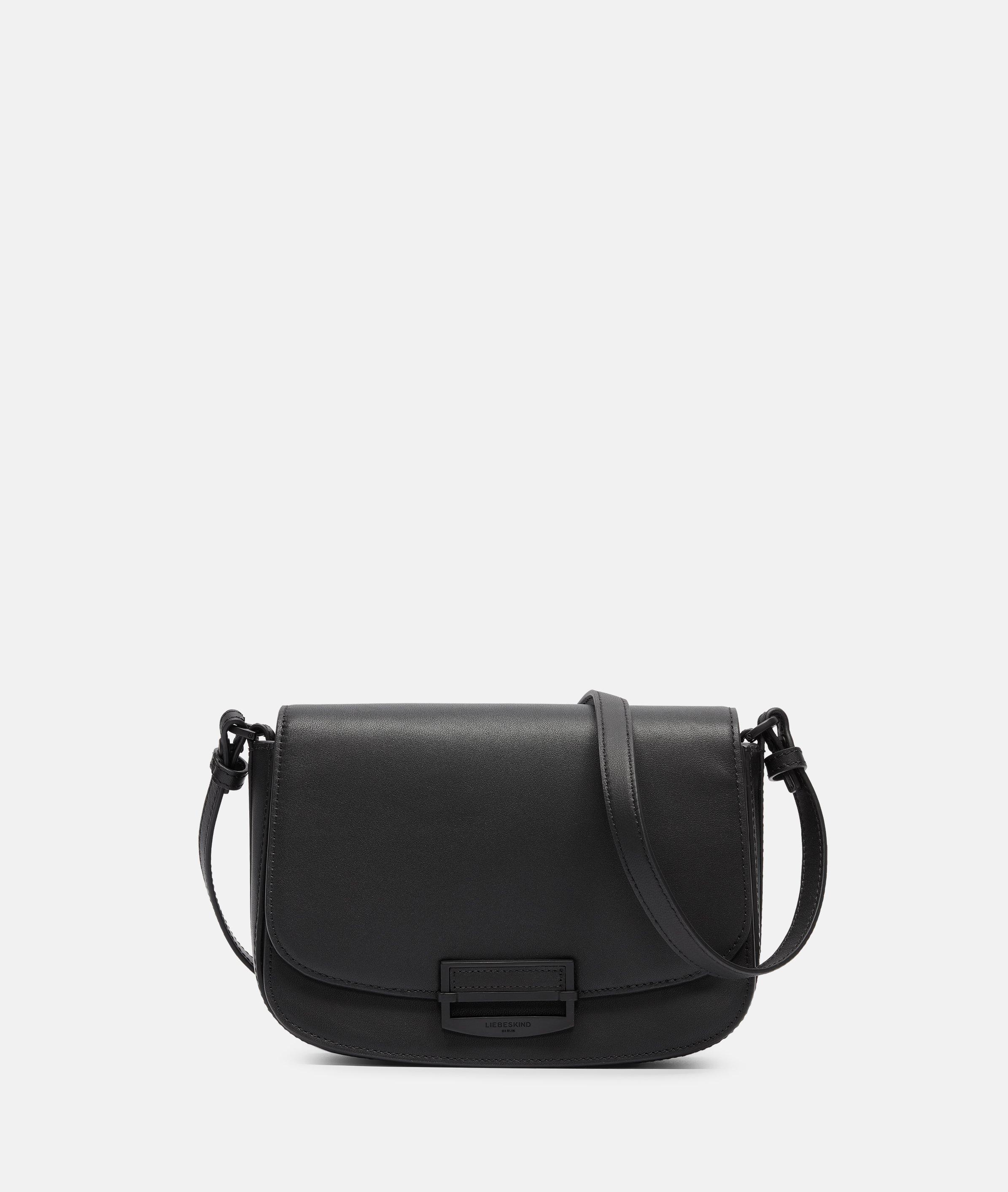 Liebeskind Berlin - Geräumige Crossbody-Bag aus Nappaleder -  schwarz