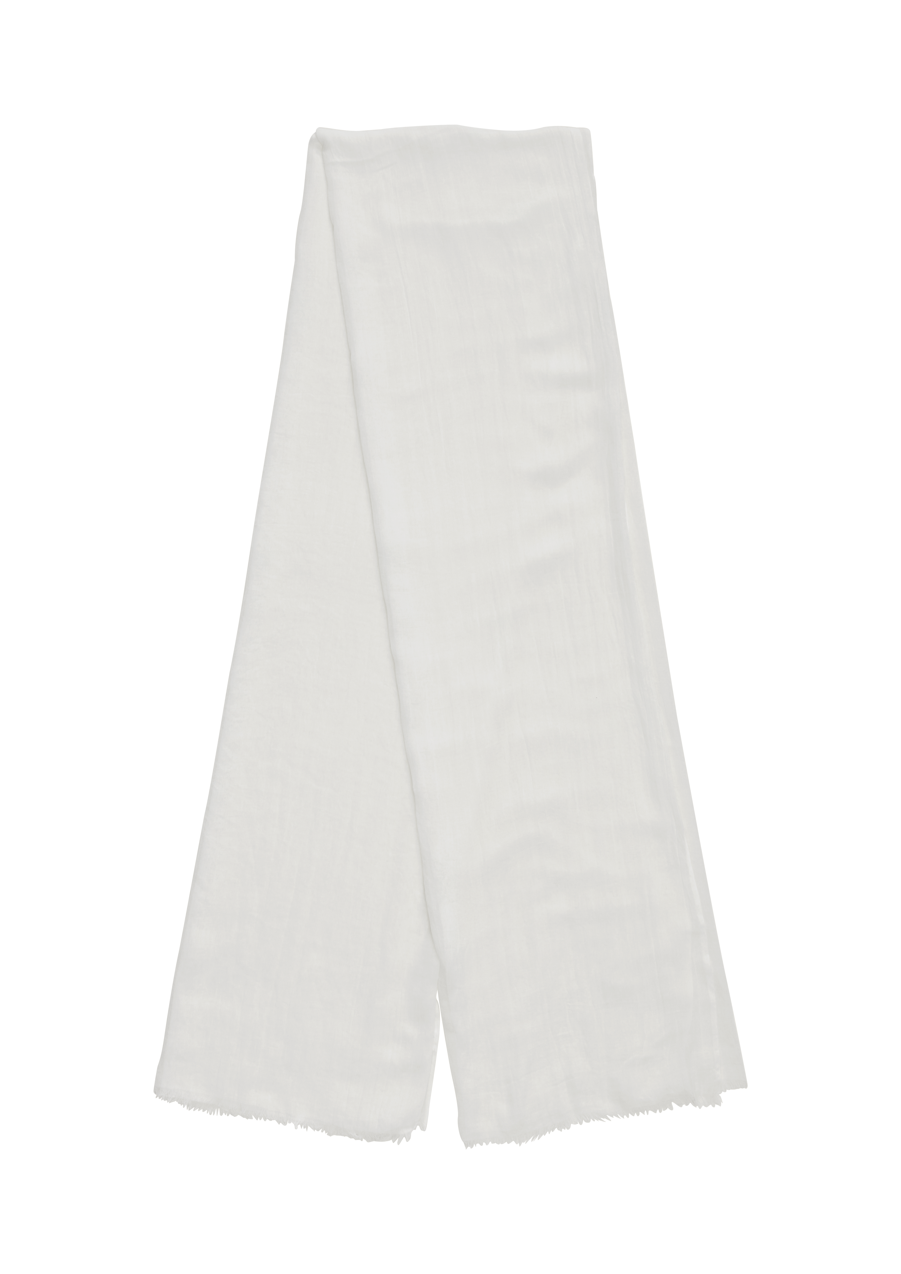 Thumbnail - s.Oliver - Unifarbener Schal aus leichtem Polyester, Damen, creme
