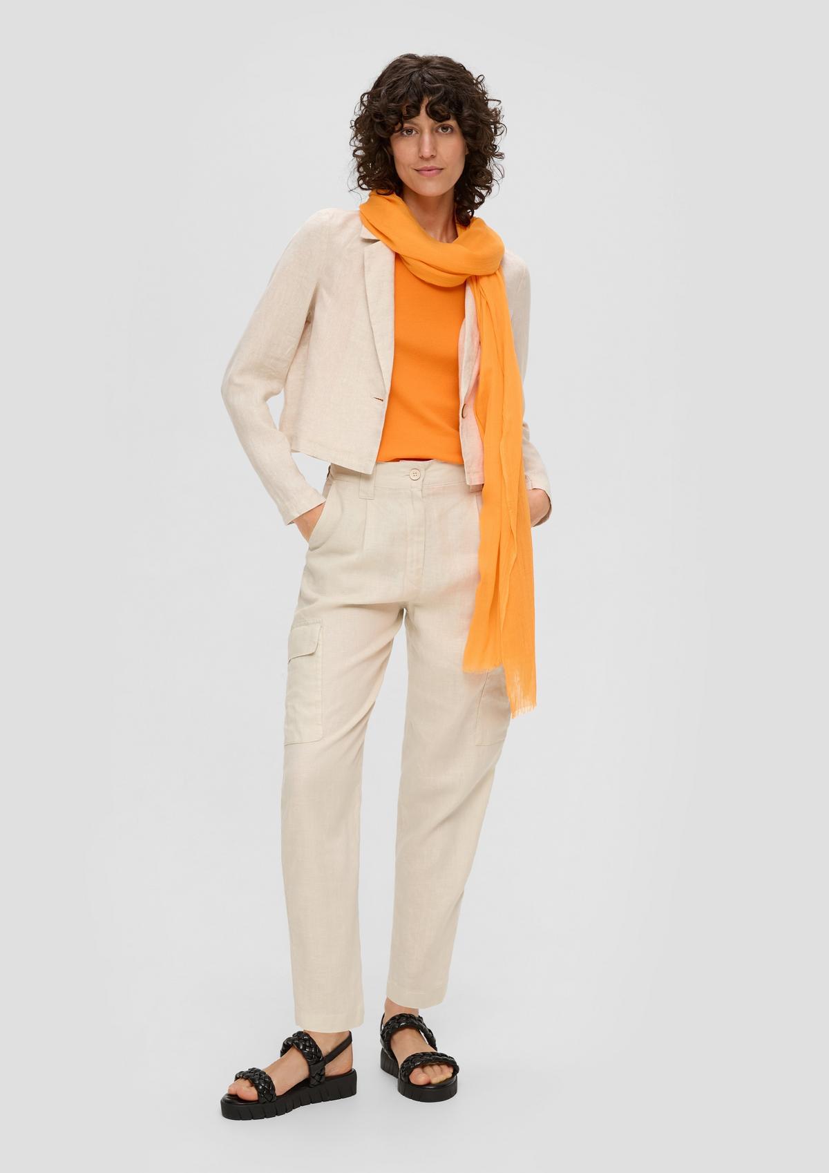s.Oliver Plain-coloured scarf in lightweight polyester