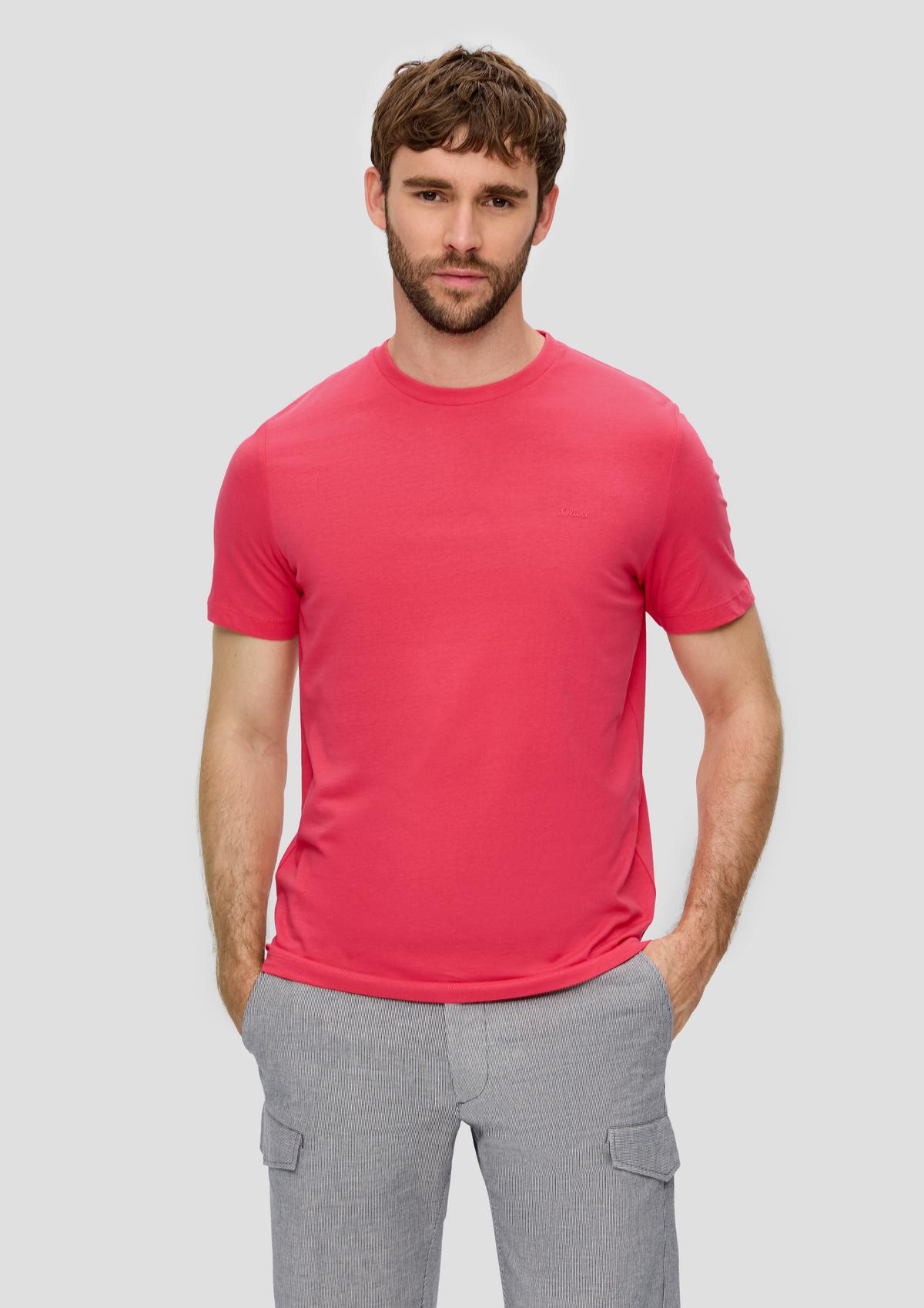 s.Oliver T-Shirt mit kleinem Label-Print