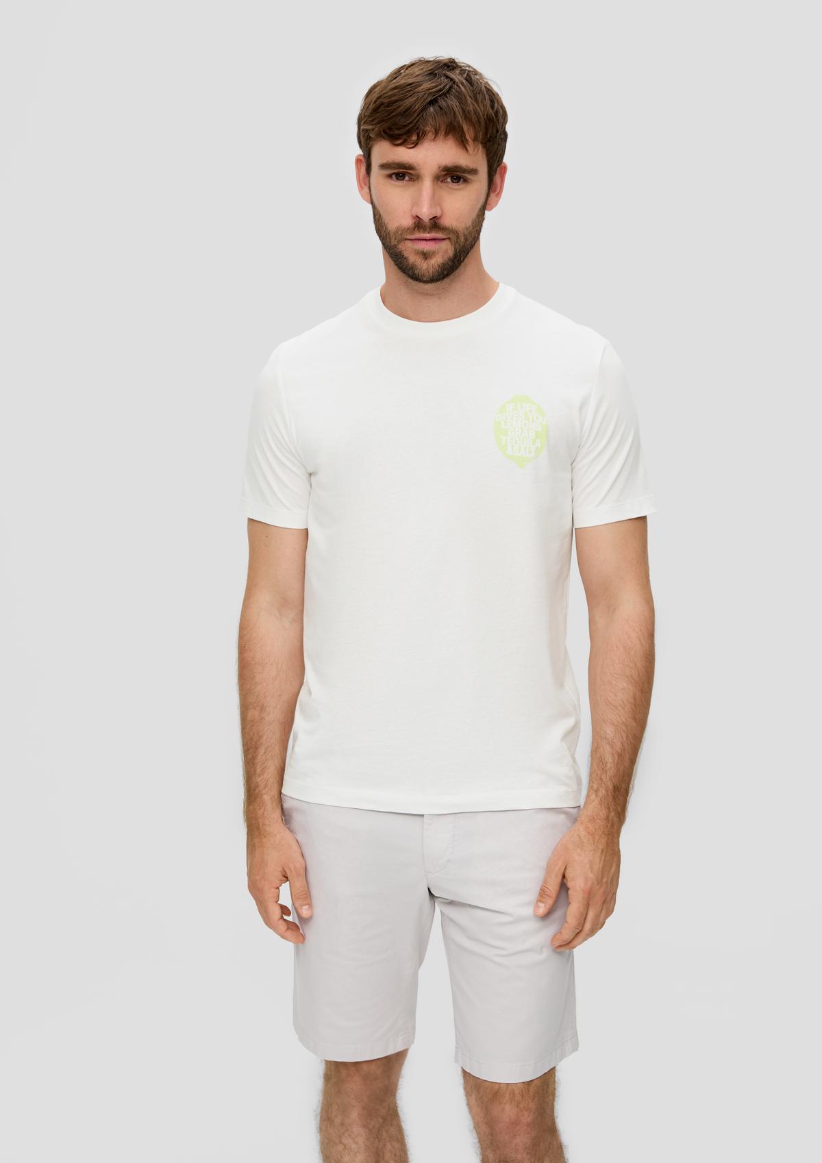 Baumwoll-T-Shirt mit Frontprint
