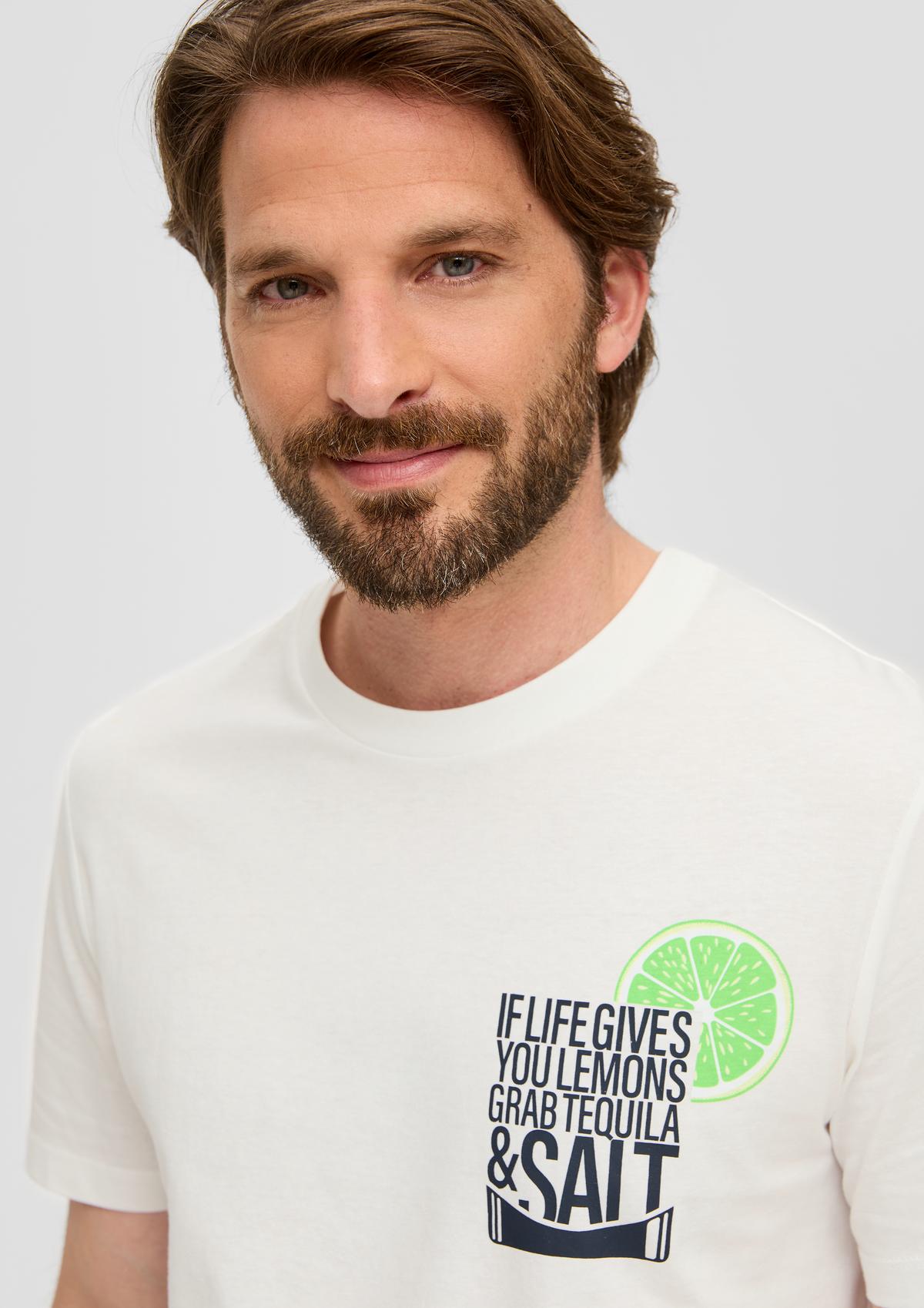 s.Oliver Baumwoll-T-Shirt mit Frontprint