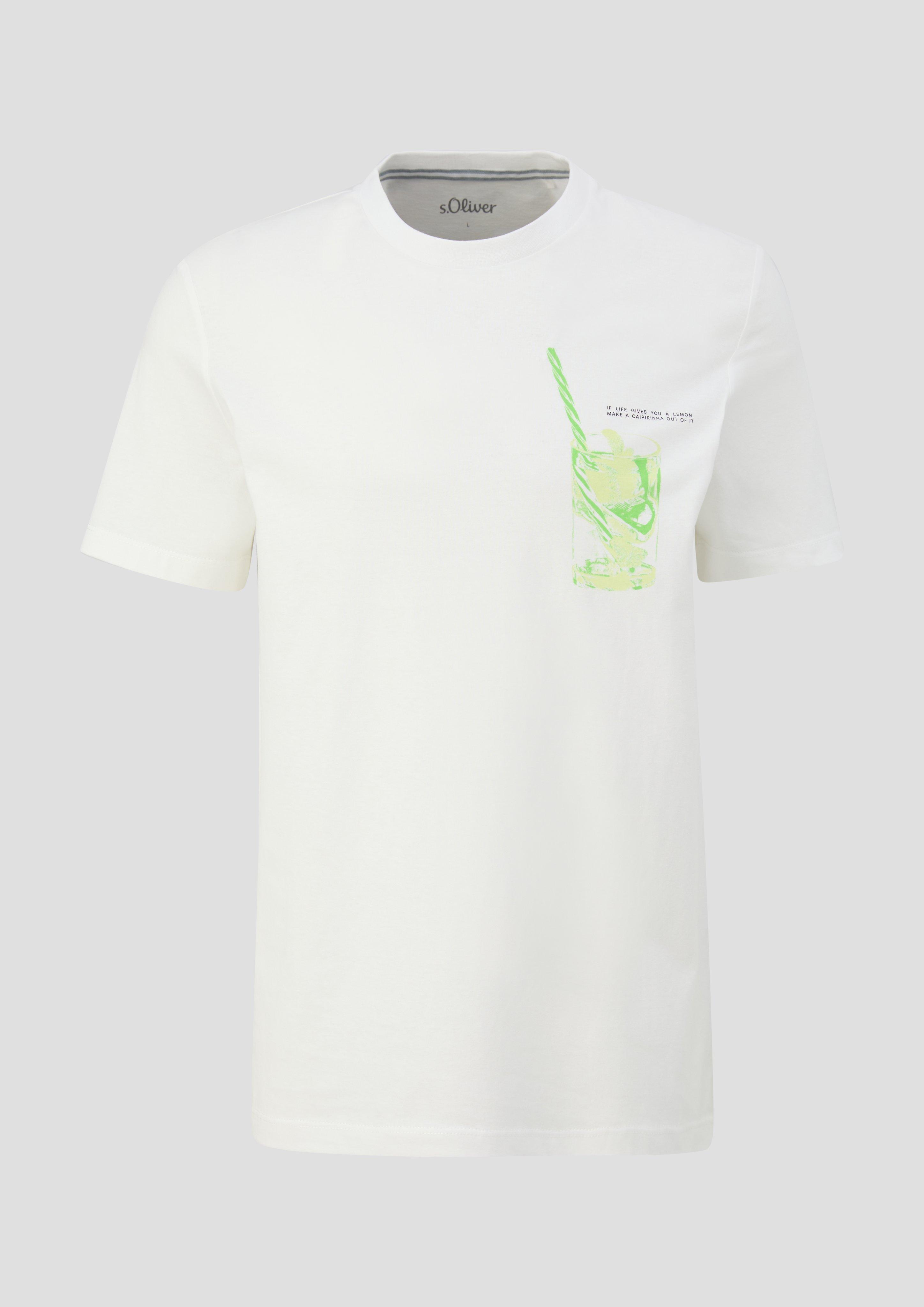 s.Oliver Baumwoll-T-Shirt mit Frontprint