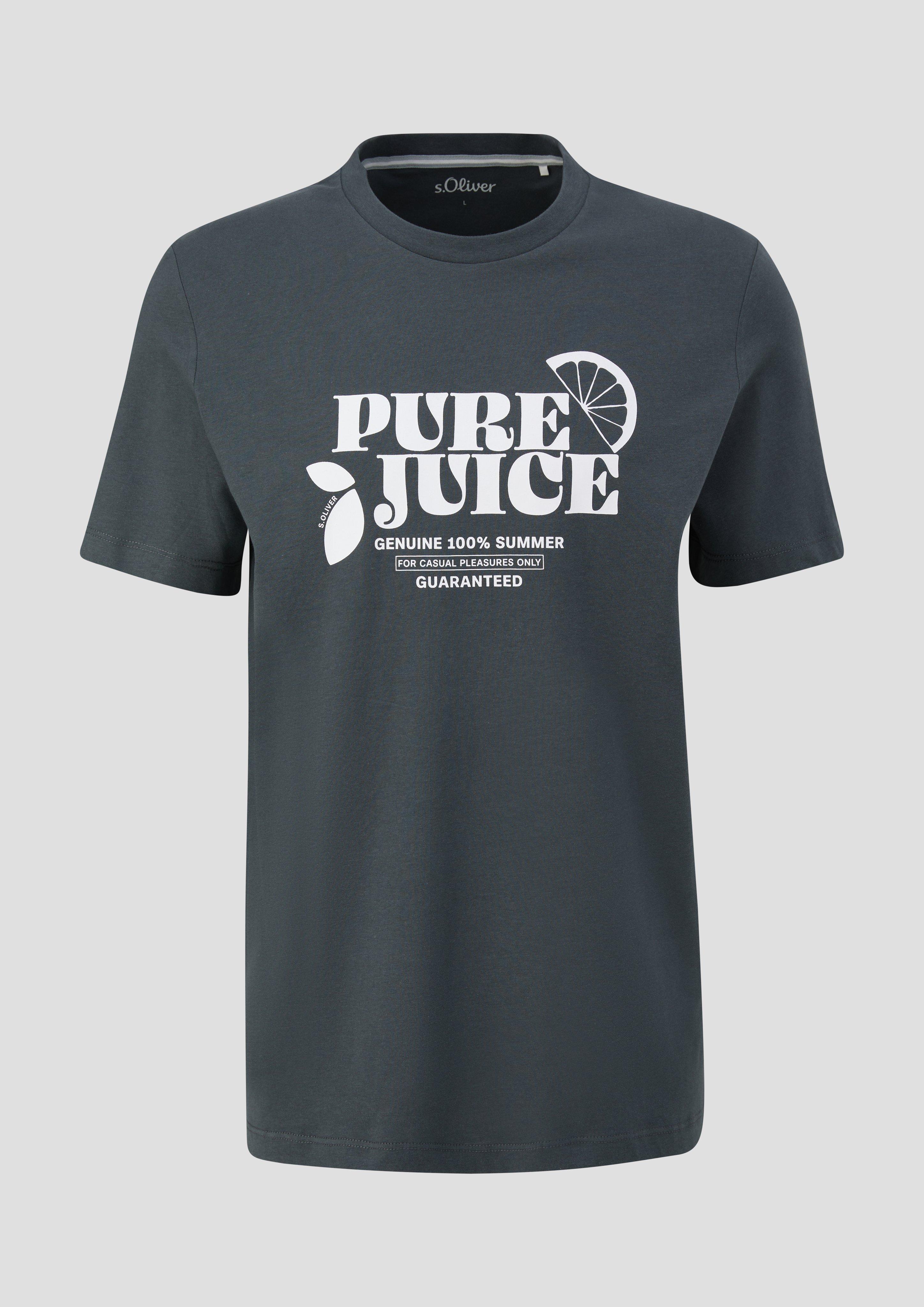 s.Oliver Baumwoll-T-Shirt mit Frontprint