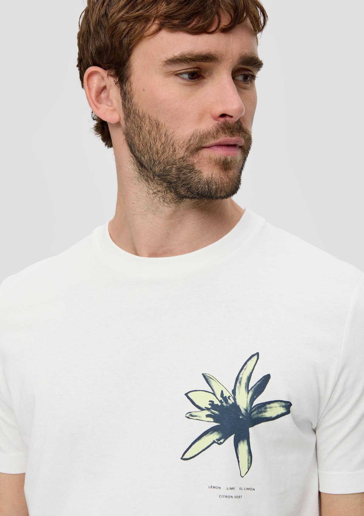 s.Oliver T-Shirt mit Crew Neck und Frontprint