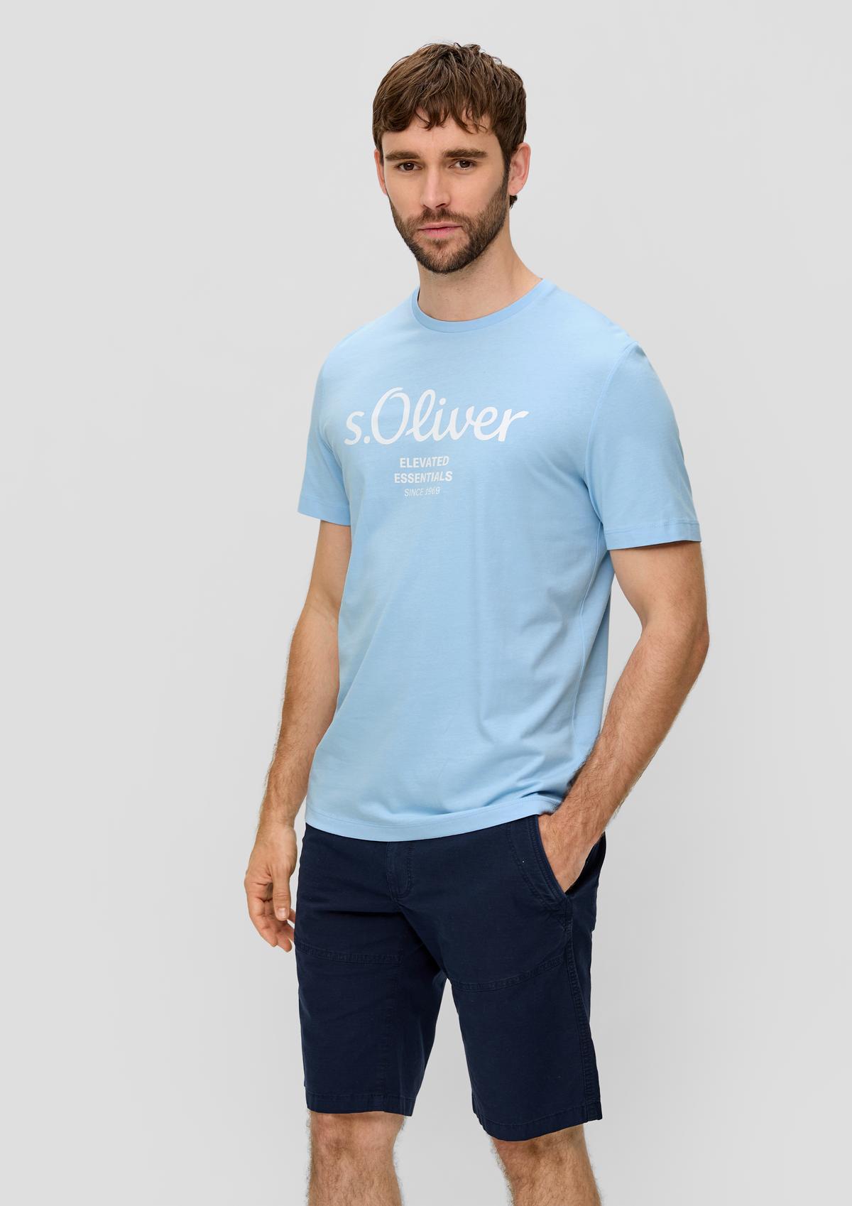 s.Oliver T-Shirt aus Baumwolle mit Label-Print