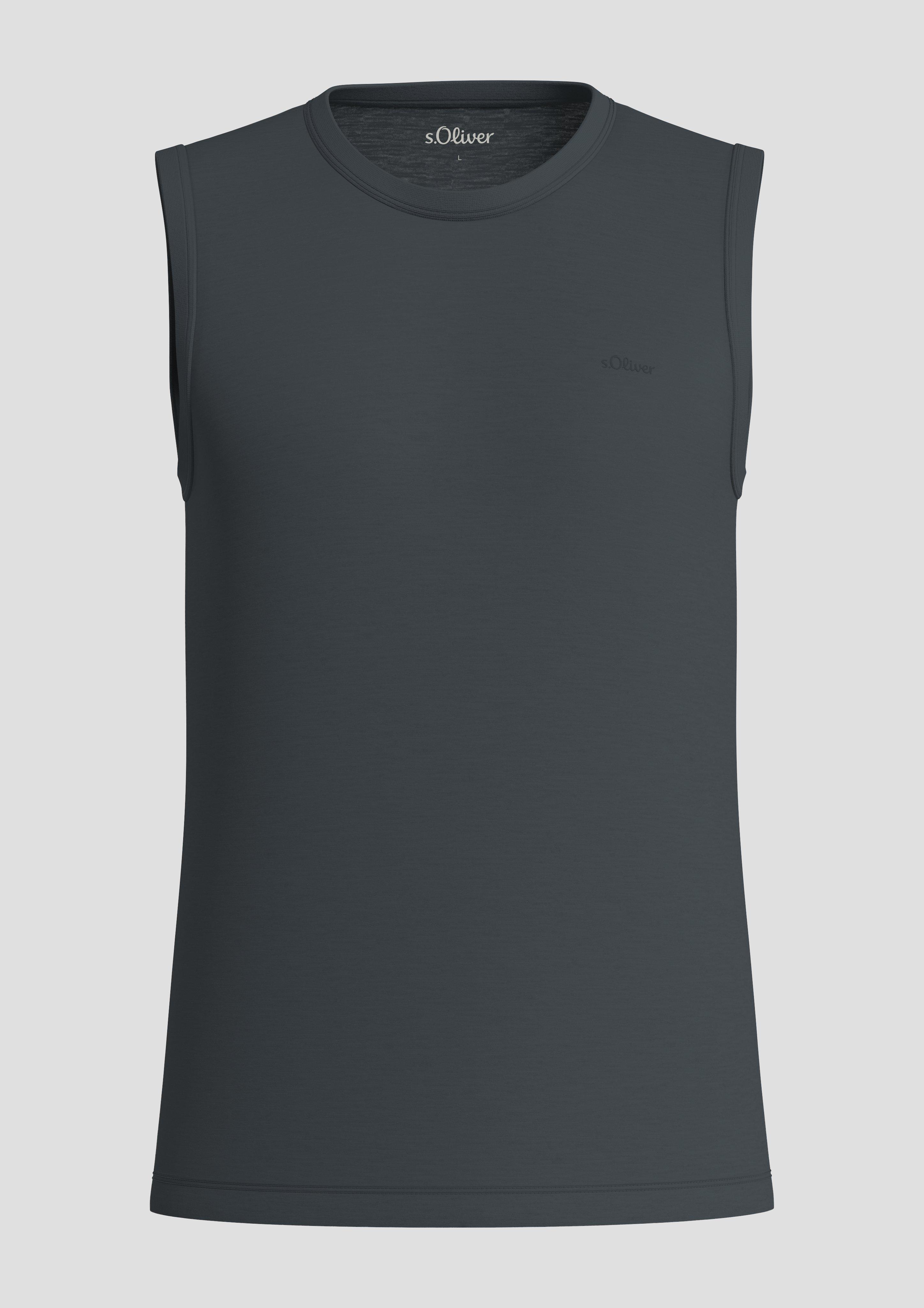 s.Oliver Ärmelloses Shirt aus Baumwolle