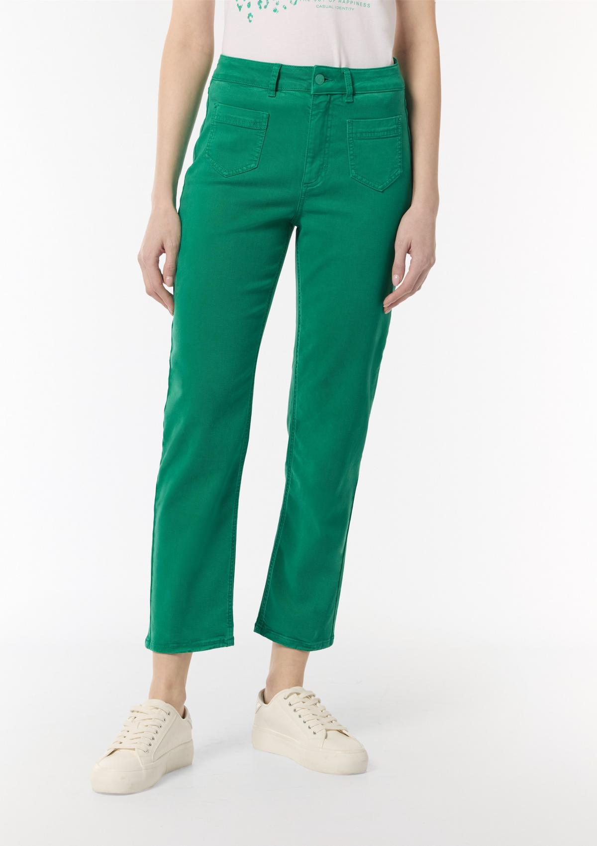 comma Lyocell blend trousers with a straight leg