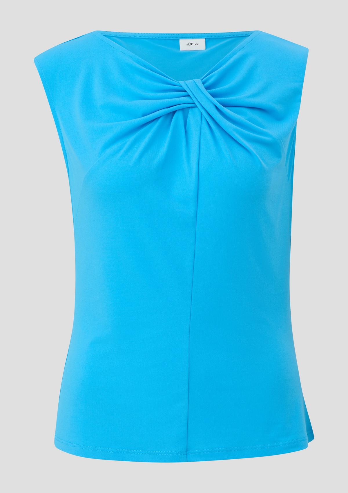 s.Oliver Sleeveless top with a knotted detail on the front
