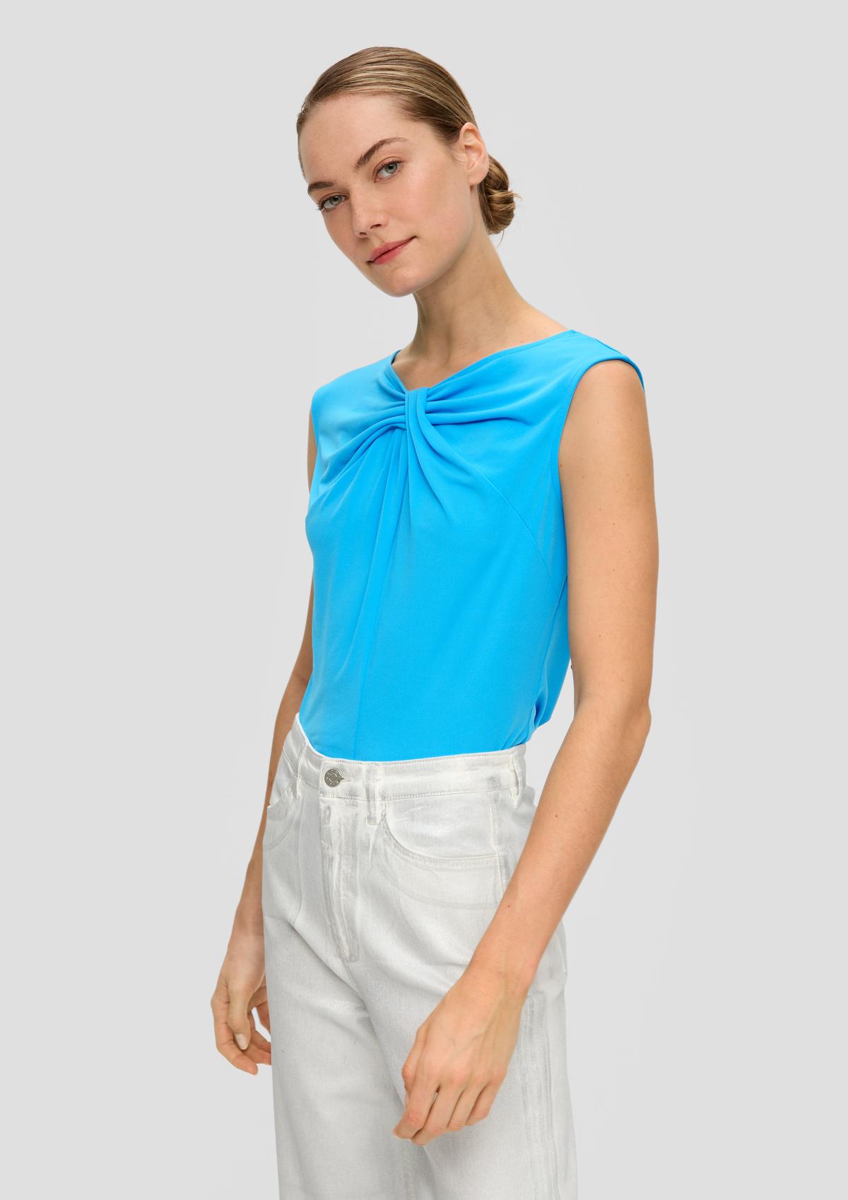 s.Oliver Sleeveless top with a knotted detail on the front