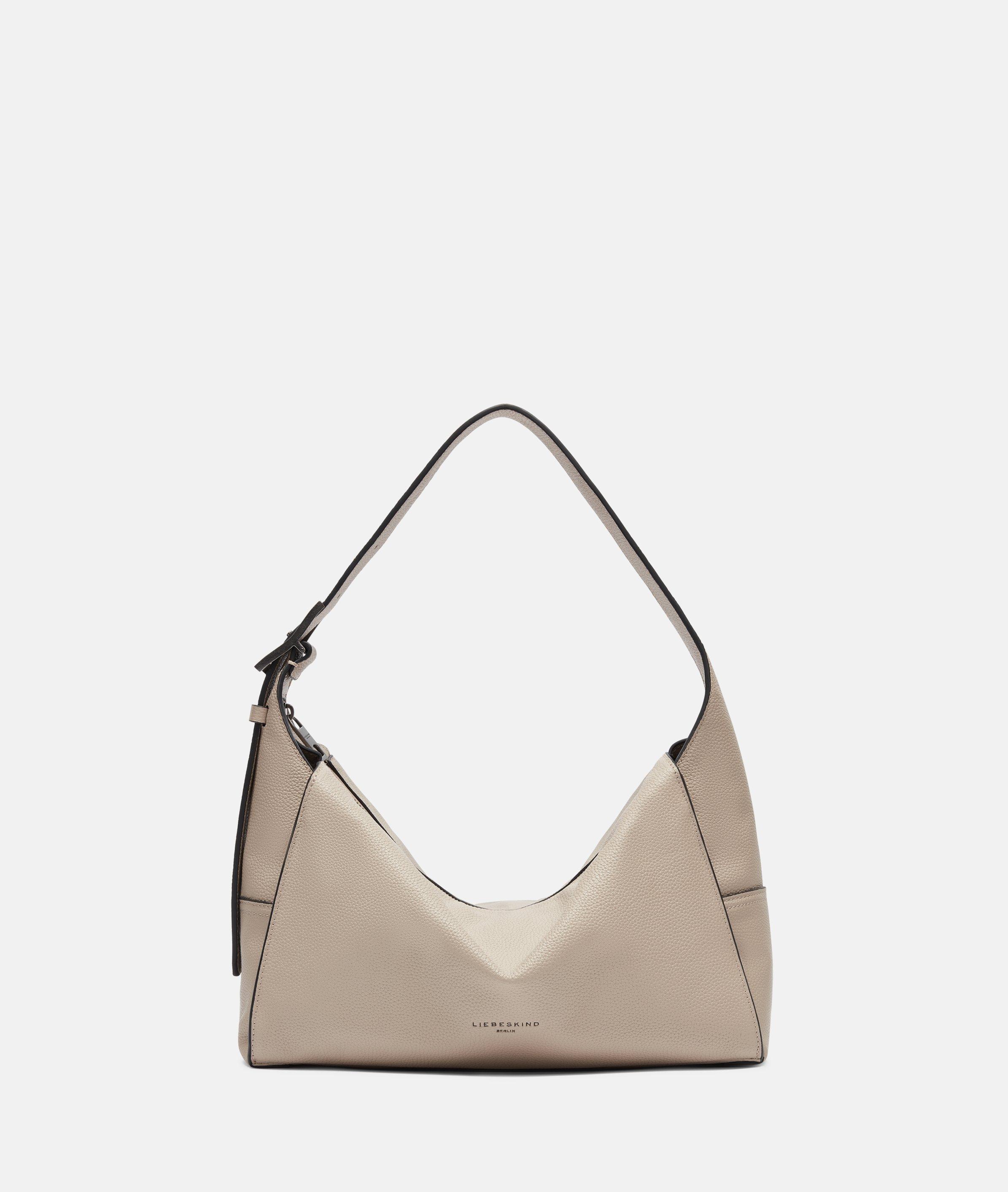 Thumbnail - Liebeskind Berlin - Geräumige Schultertasche aus Rindsleder -  Beige