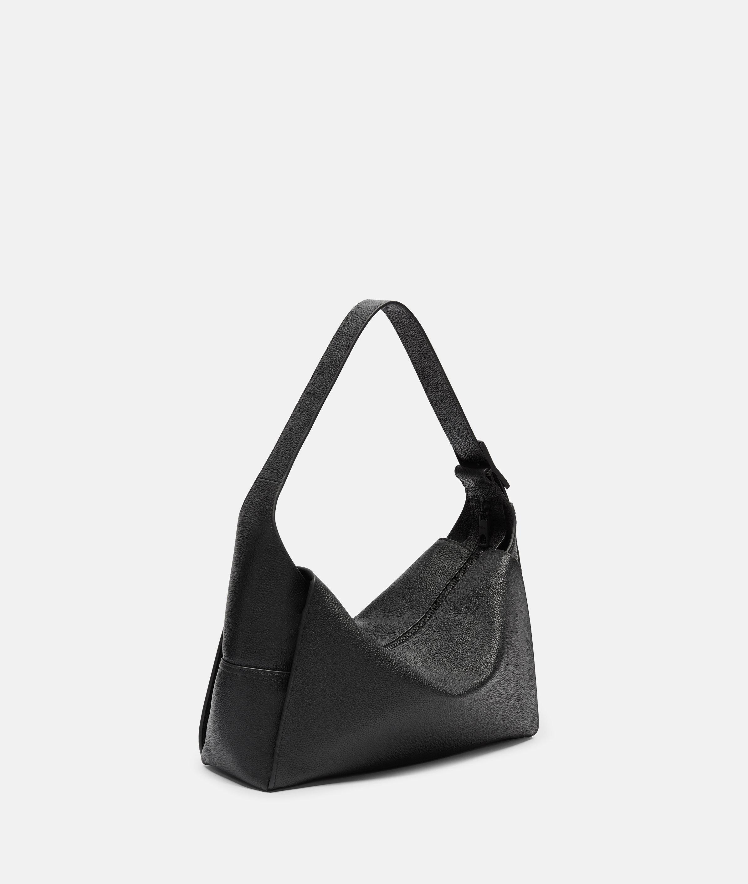 Thumbnail - Liebeskind Berlin - Geräumige Schultertasche aus Rindsleder -  schwarz