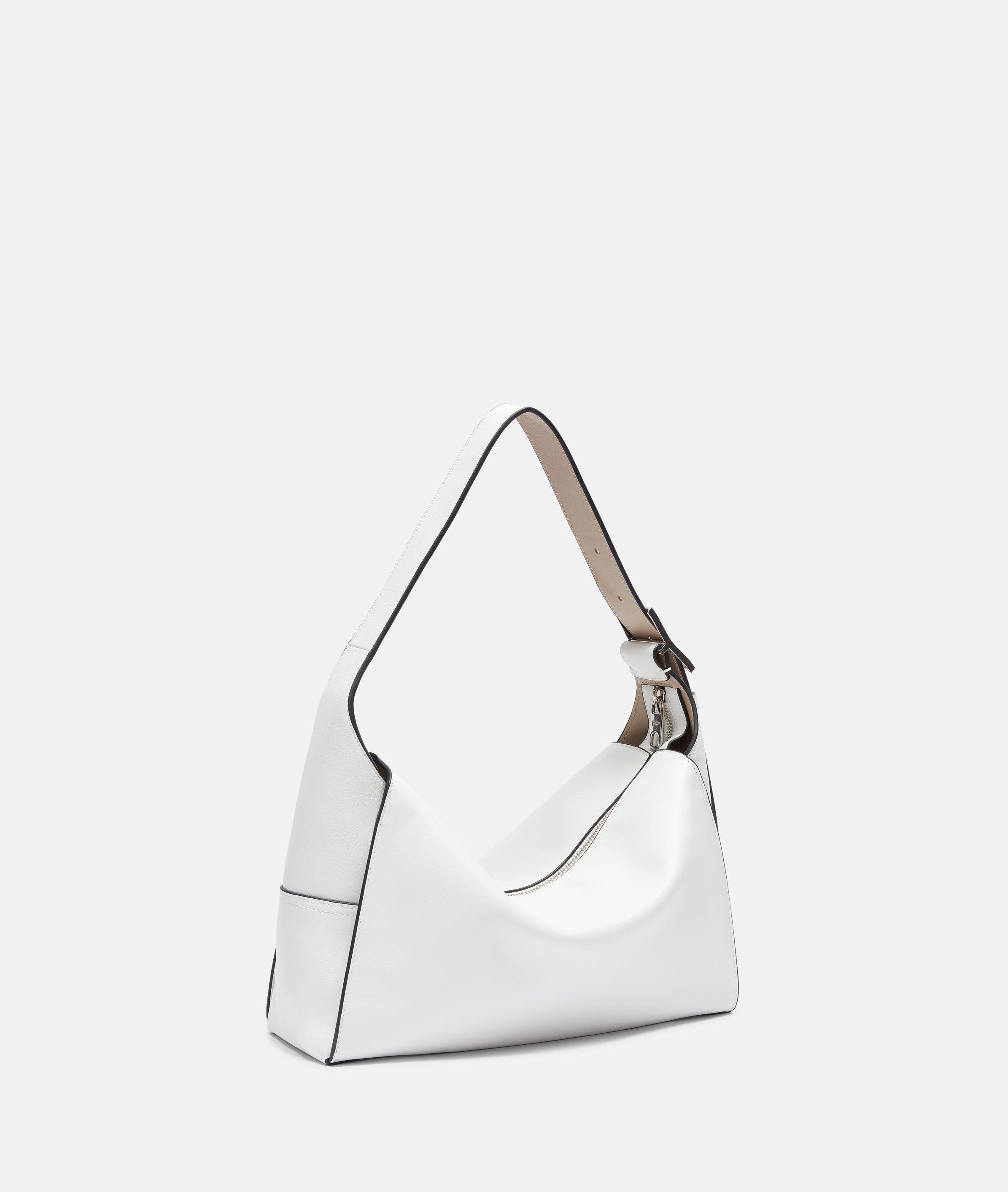 Thumbnail - Liebeskind Berlin - Geräumige Schultertasche aus Nappaleder -  weiß