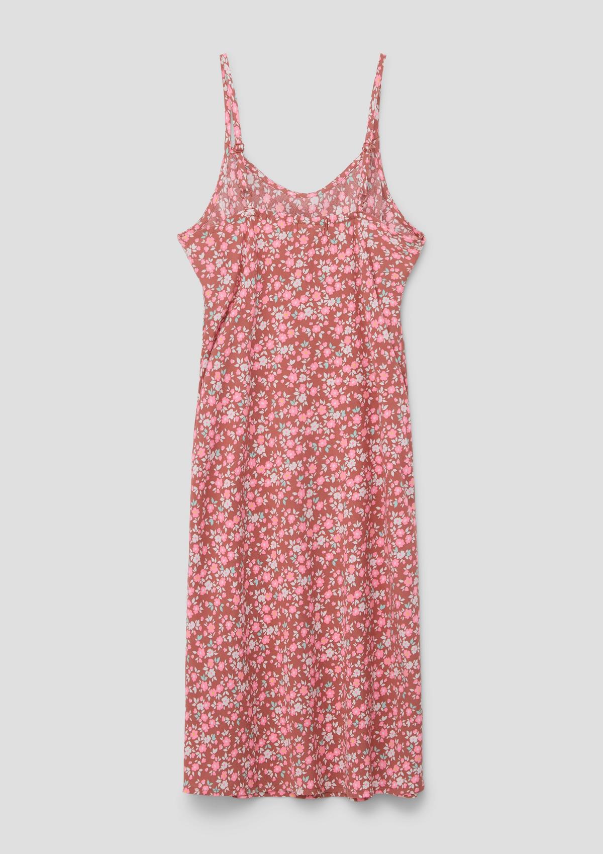 s.Oliver Short dress with a floral pattern