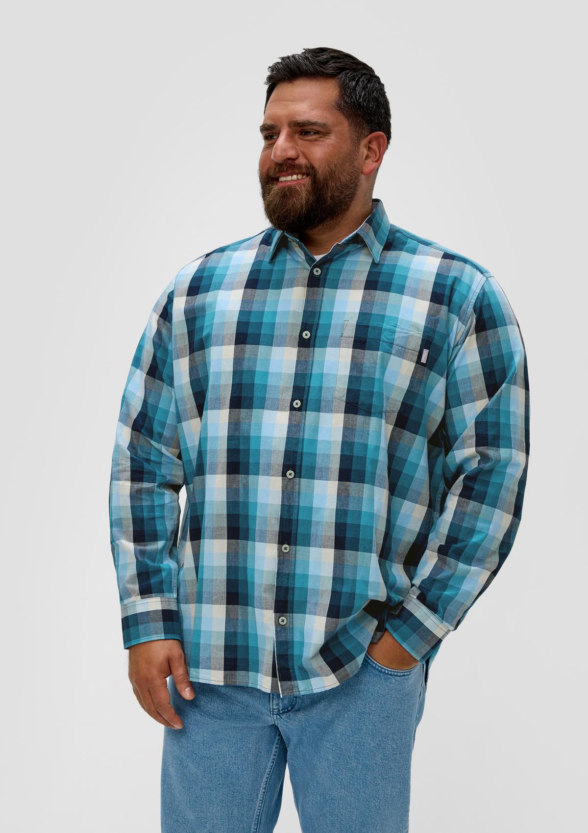 s.Oliver shirt with a check pattern