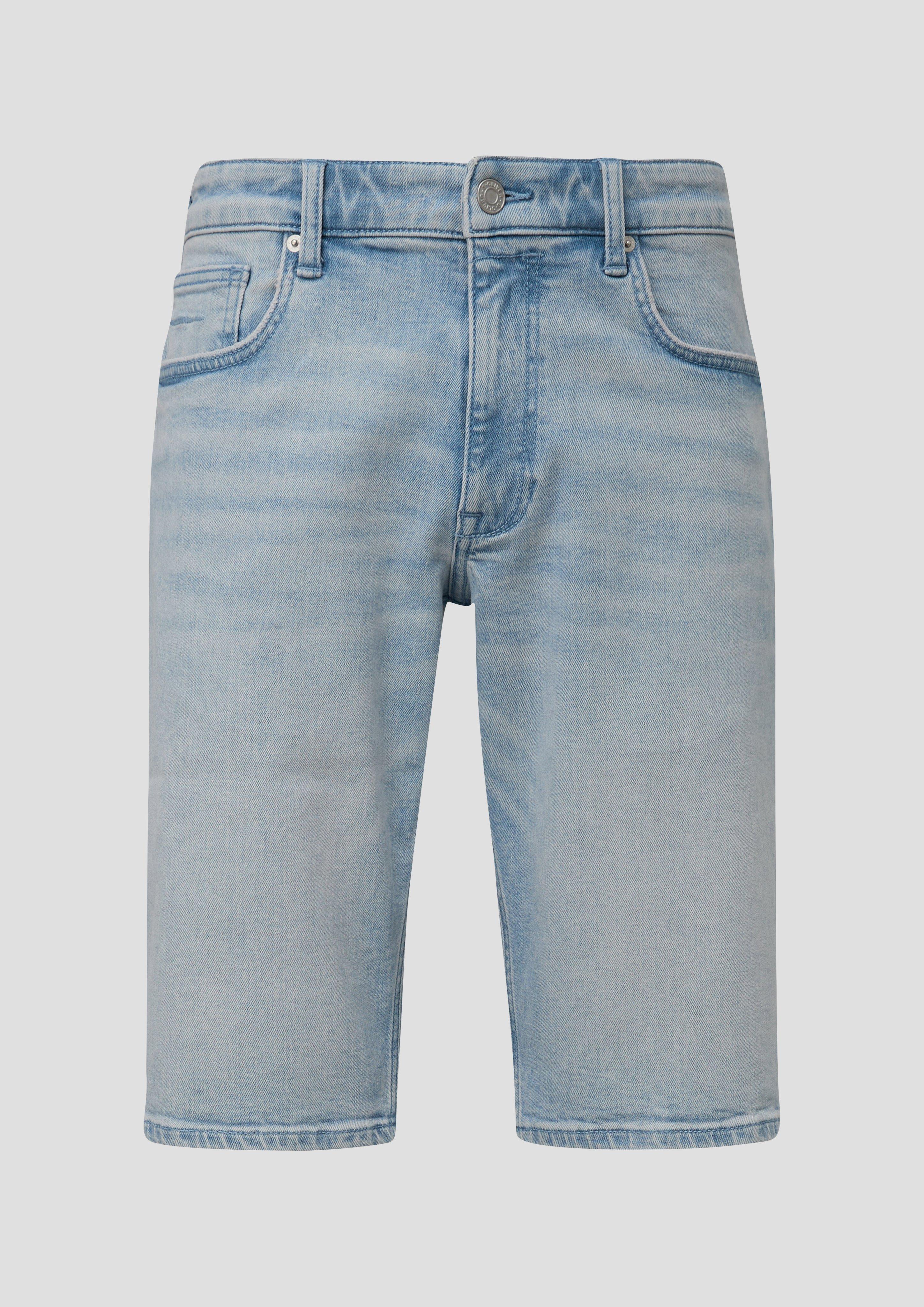 s.Oliver - Jeans-Shorts / Straight Leg / High Rise, Herren, blau