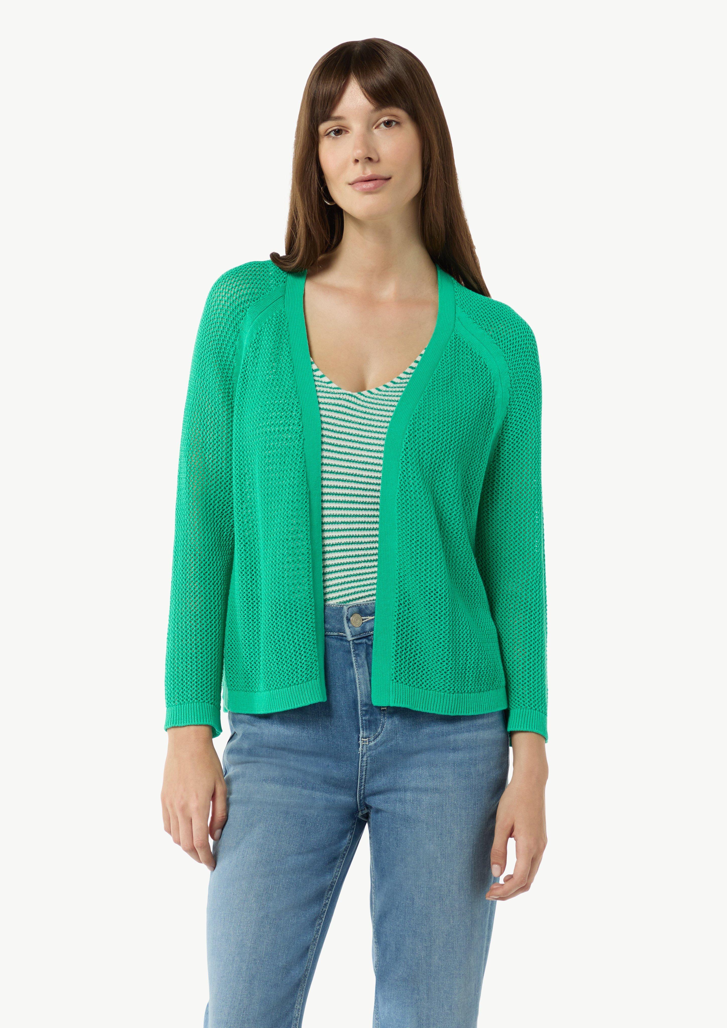 Cardigan mit 3/4-Ärmel - smaragd | Comma