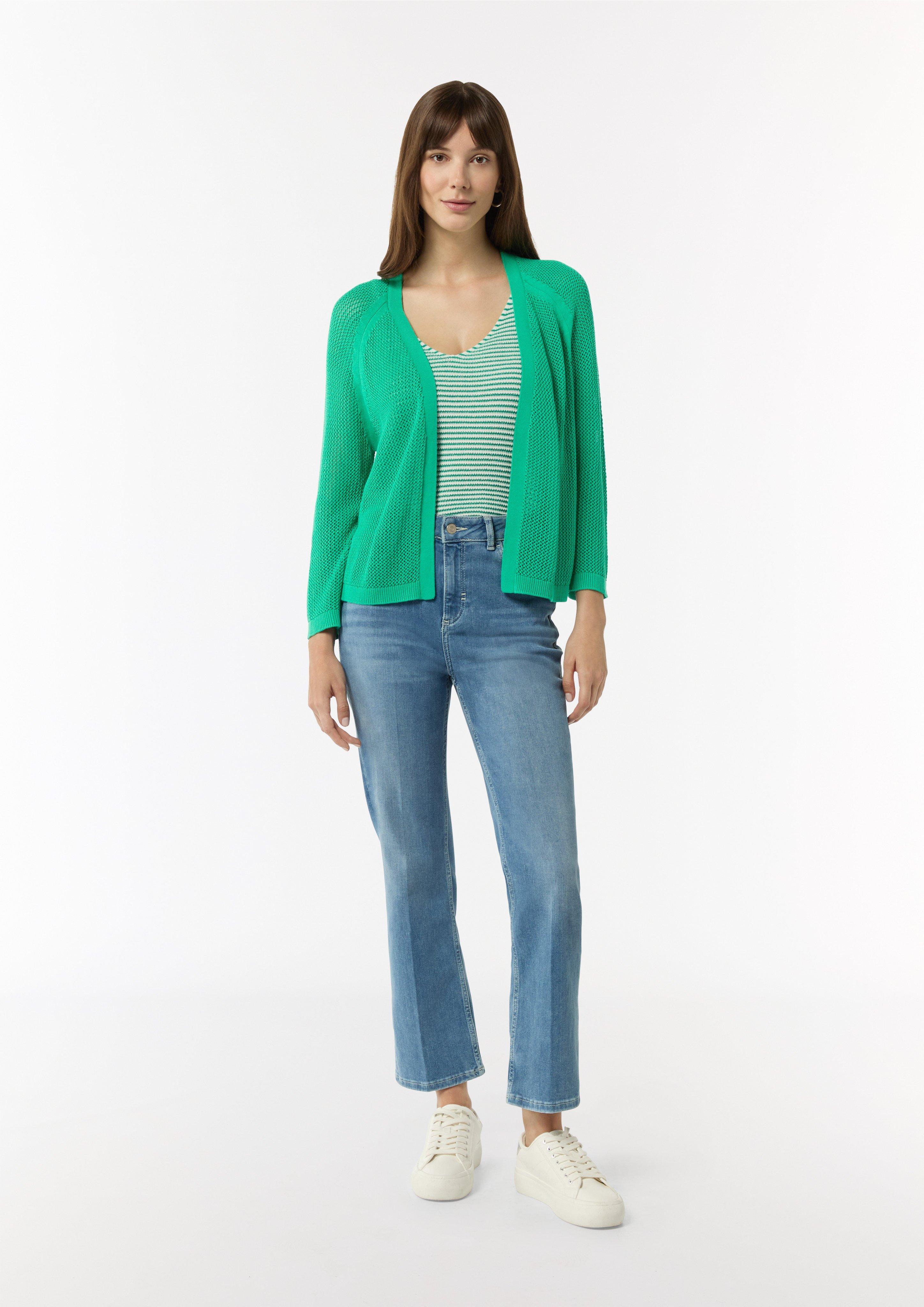Cardigan mit 3/4-Ärmel - smaragd | Comma