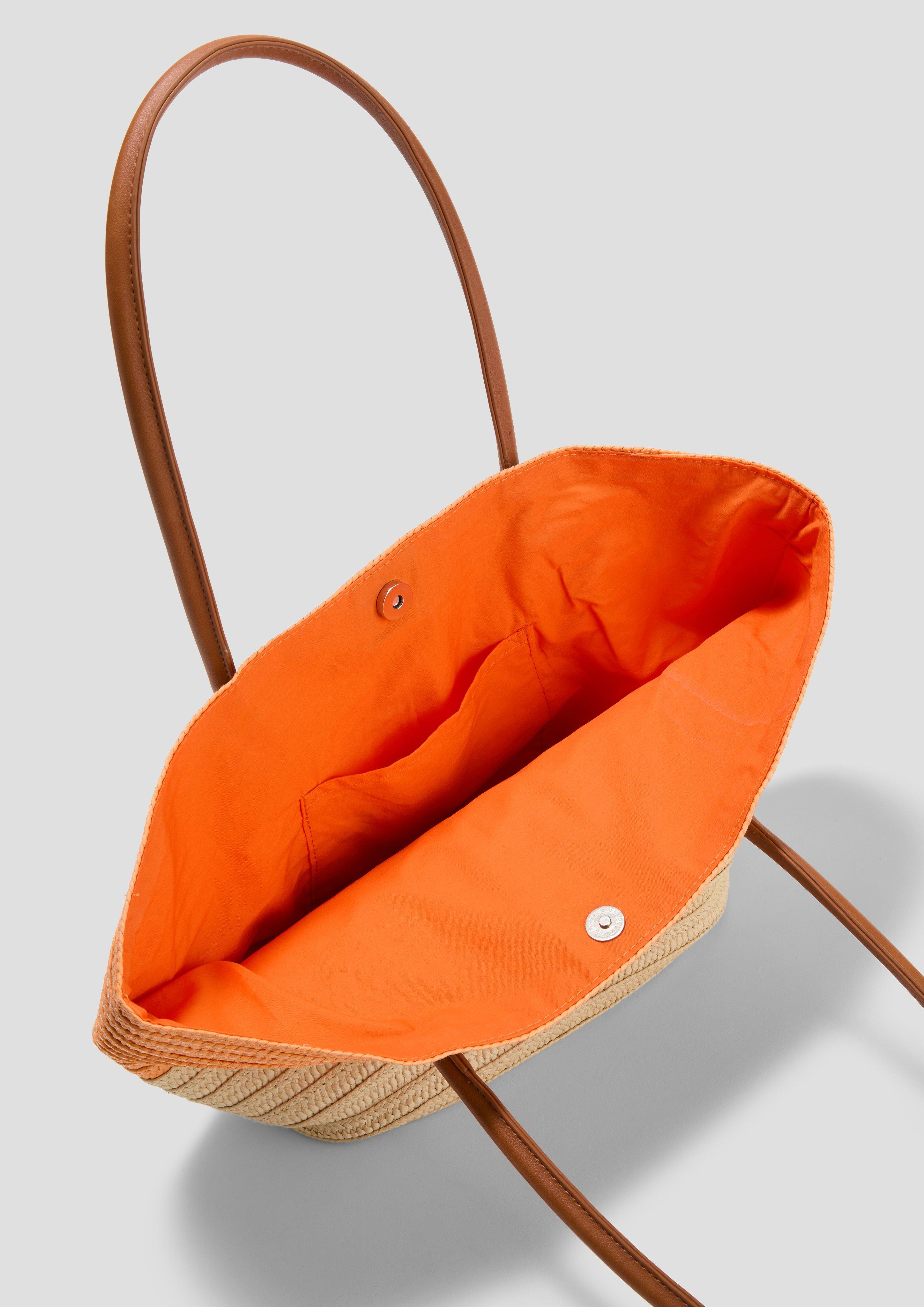 s.Oliver Shopper in Bast-Optik mit Magnet-Verschluss