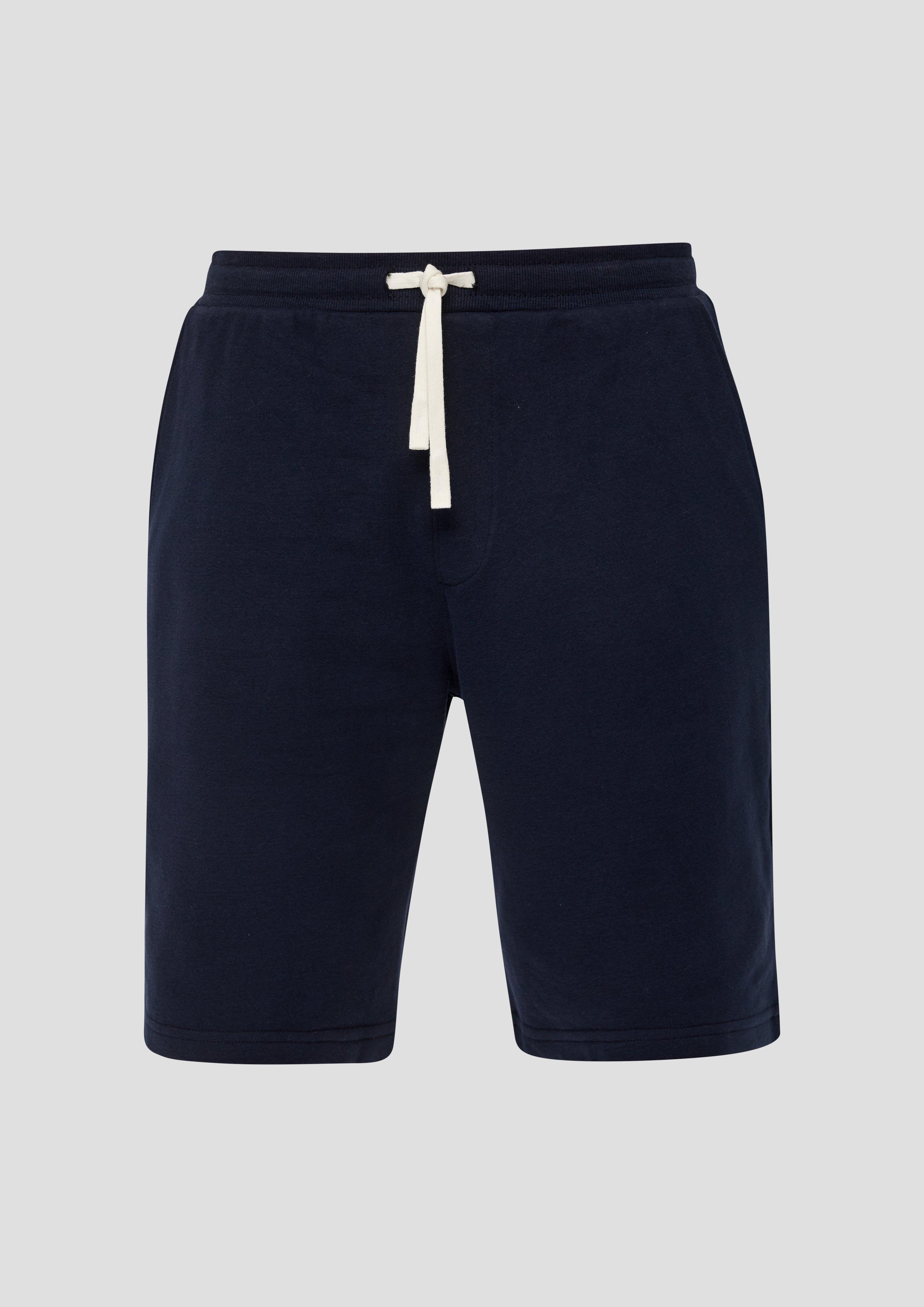 s.Oliver - Relaxed: Sweat-Shorts mit Elastikbund, Herren, blau