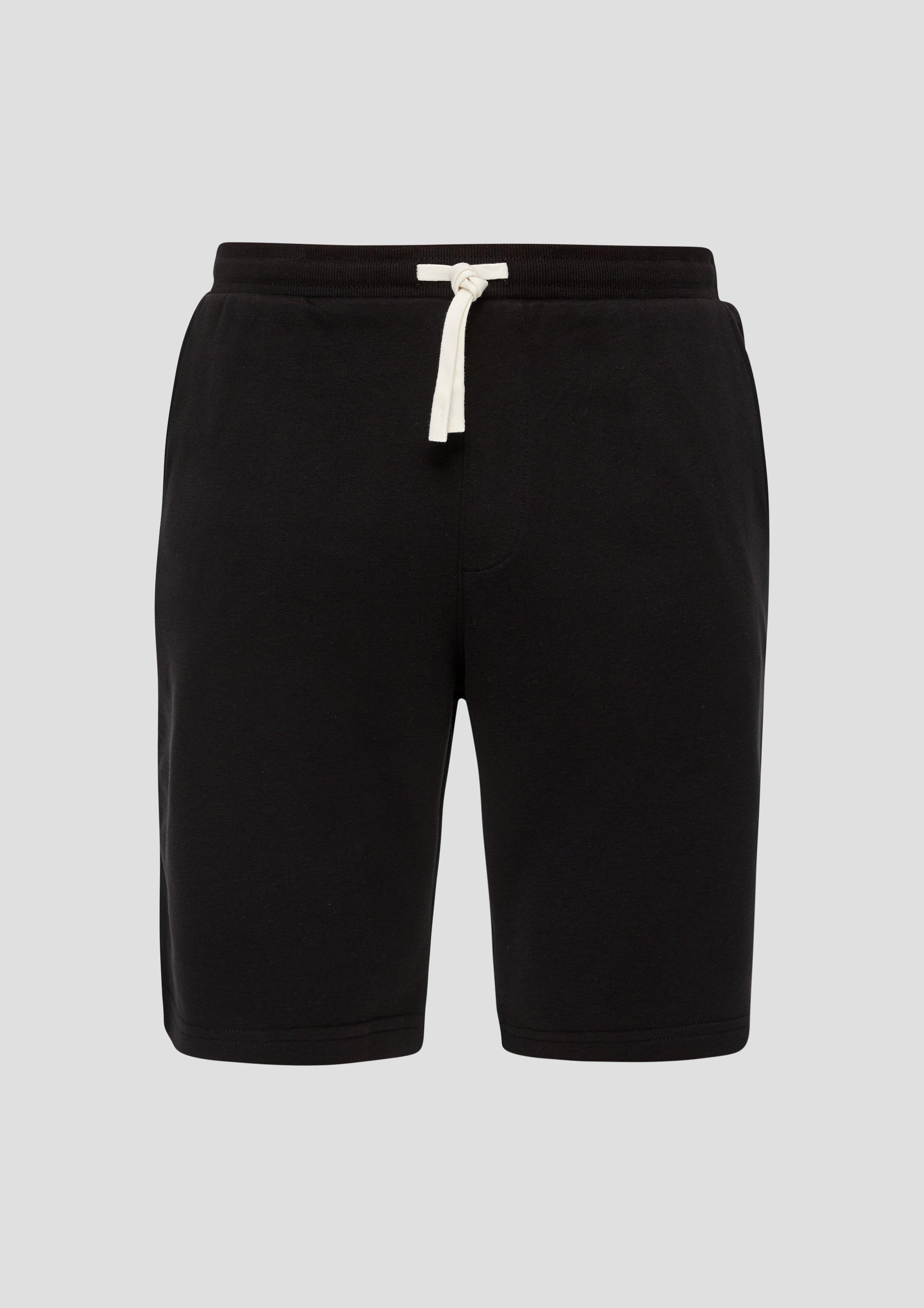 s.Oliver - Relaxed: Sweat-Shorts mit Elastikbund, Herren, schwarz