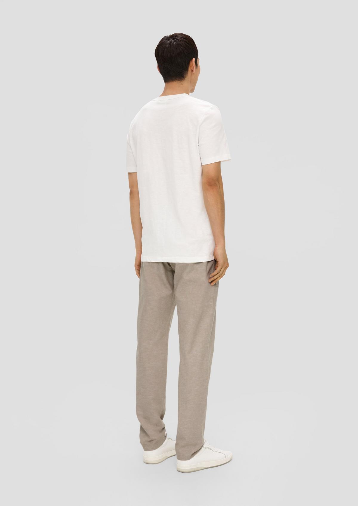 s.Oliver Leinenmix-Chino im Relaxed Fit mit Tapered Leg