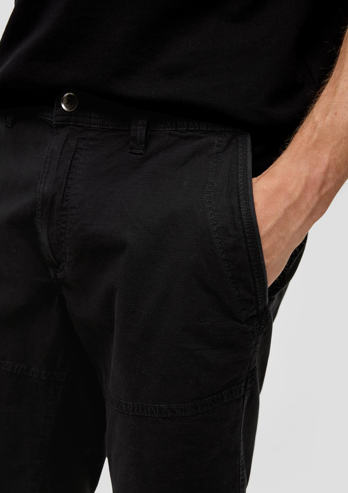 s.Oliver Chino-Shorts aus Baumwollstretch mit Straight Leg