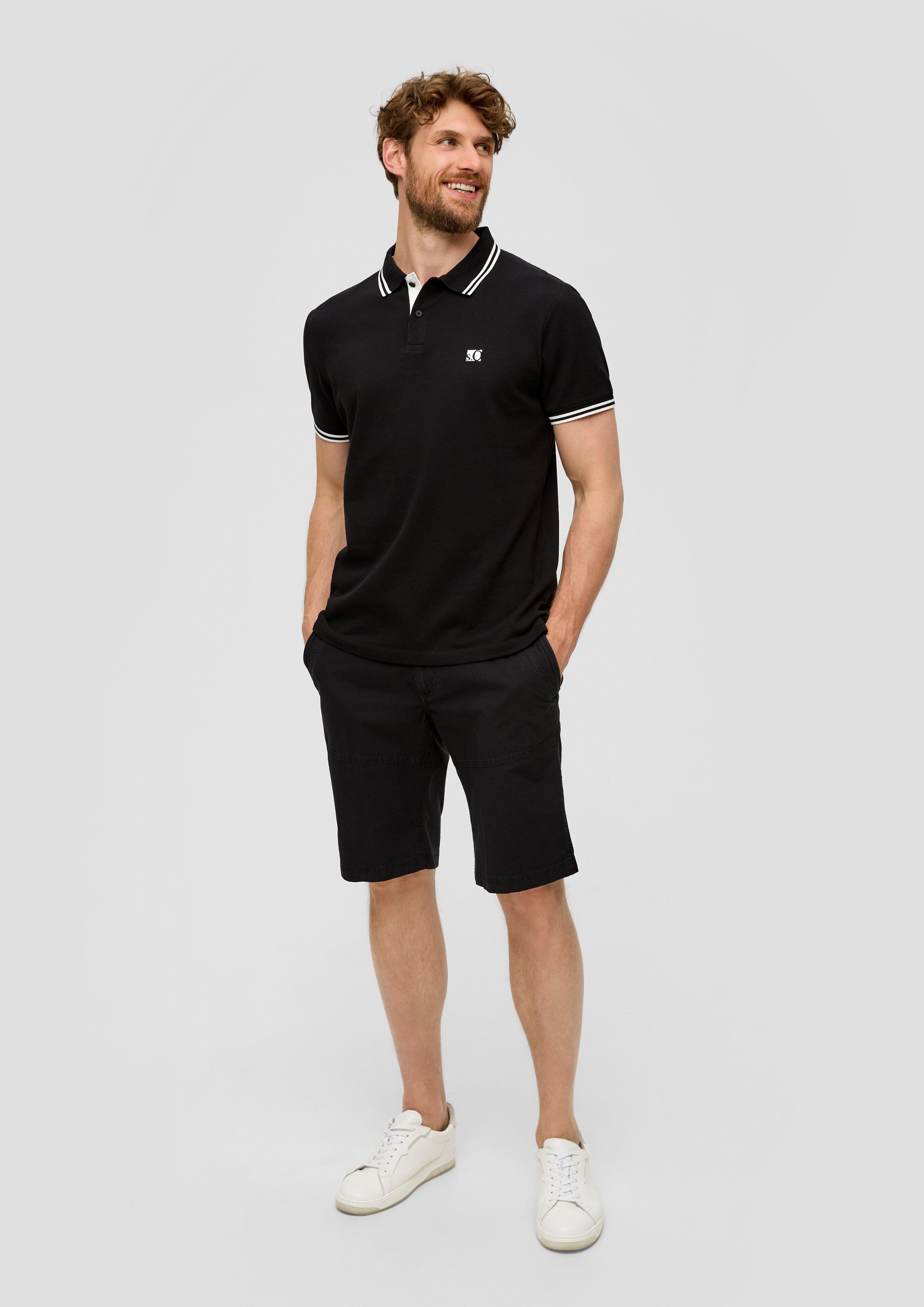 S.Oliver Chino-Shorts aus Baumwollstretch mit Straight Leg