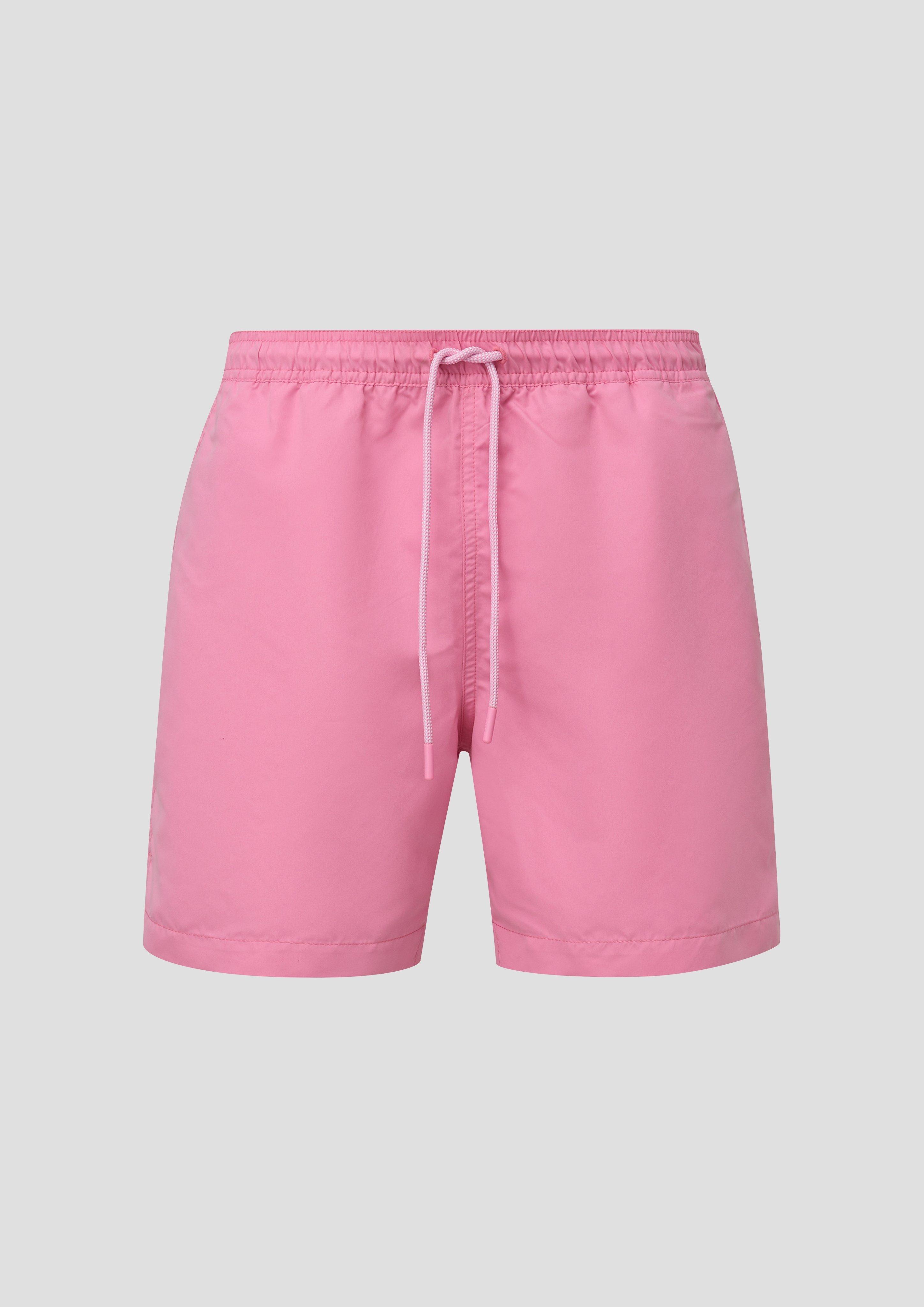 s.Oliver - Badeshorts mit Eingrifftaschen, Herren, Rosa