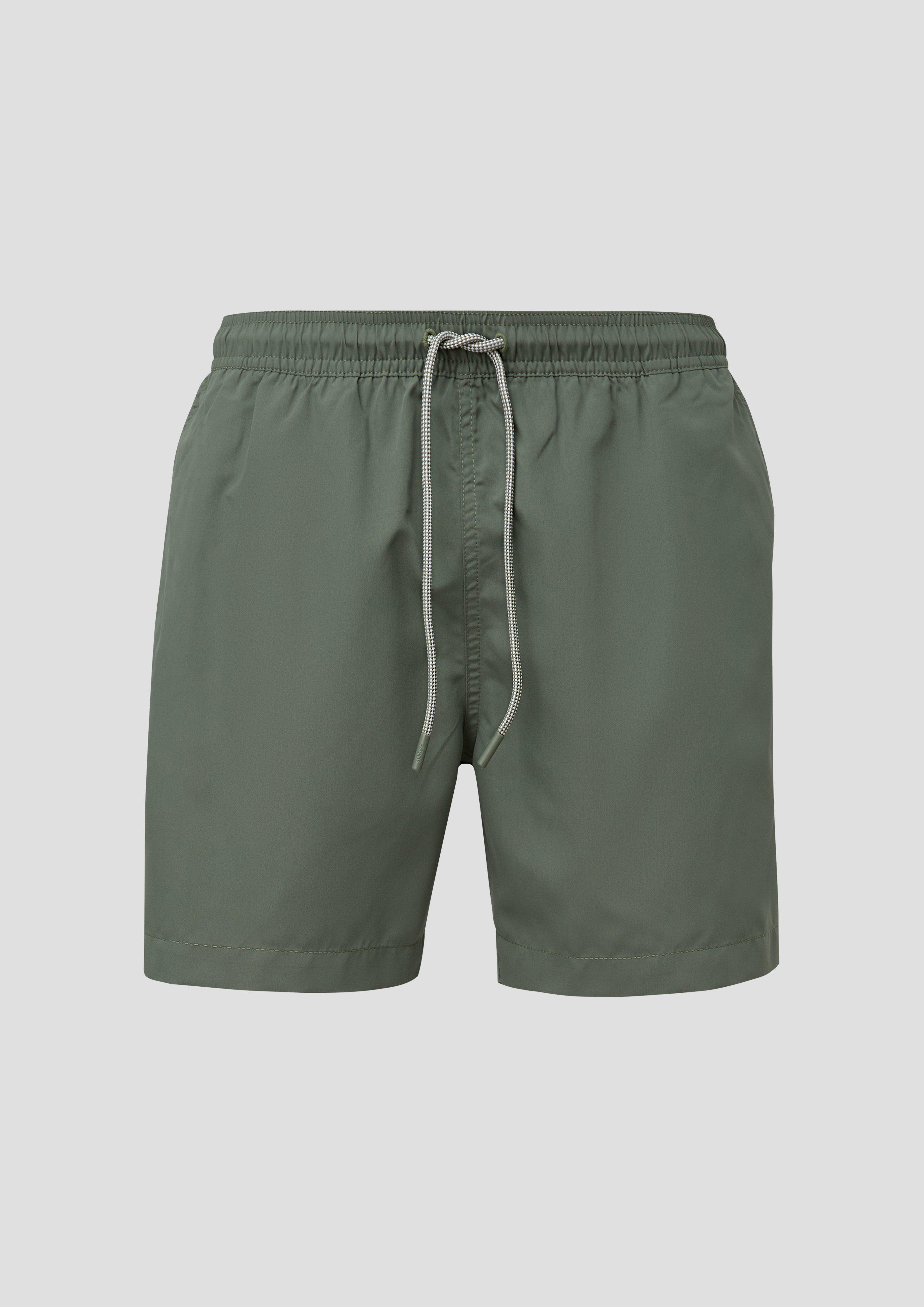 s.Oliver - Badeshorts mit Eingrifftaschen, Herren, Grün