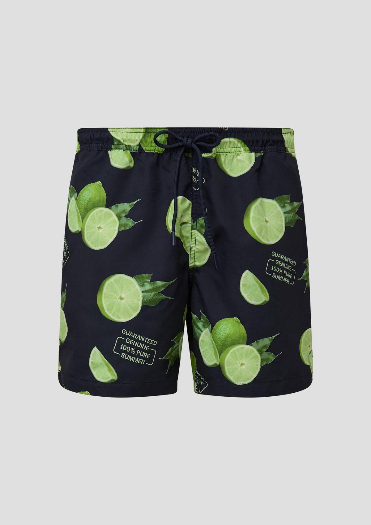 s.Oliver Relaxed fit: shorts with an all-over print