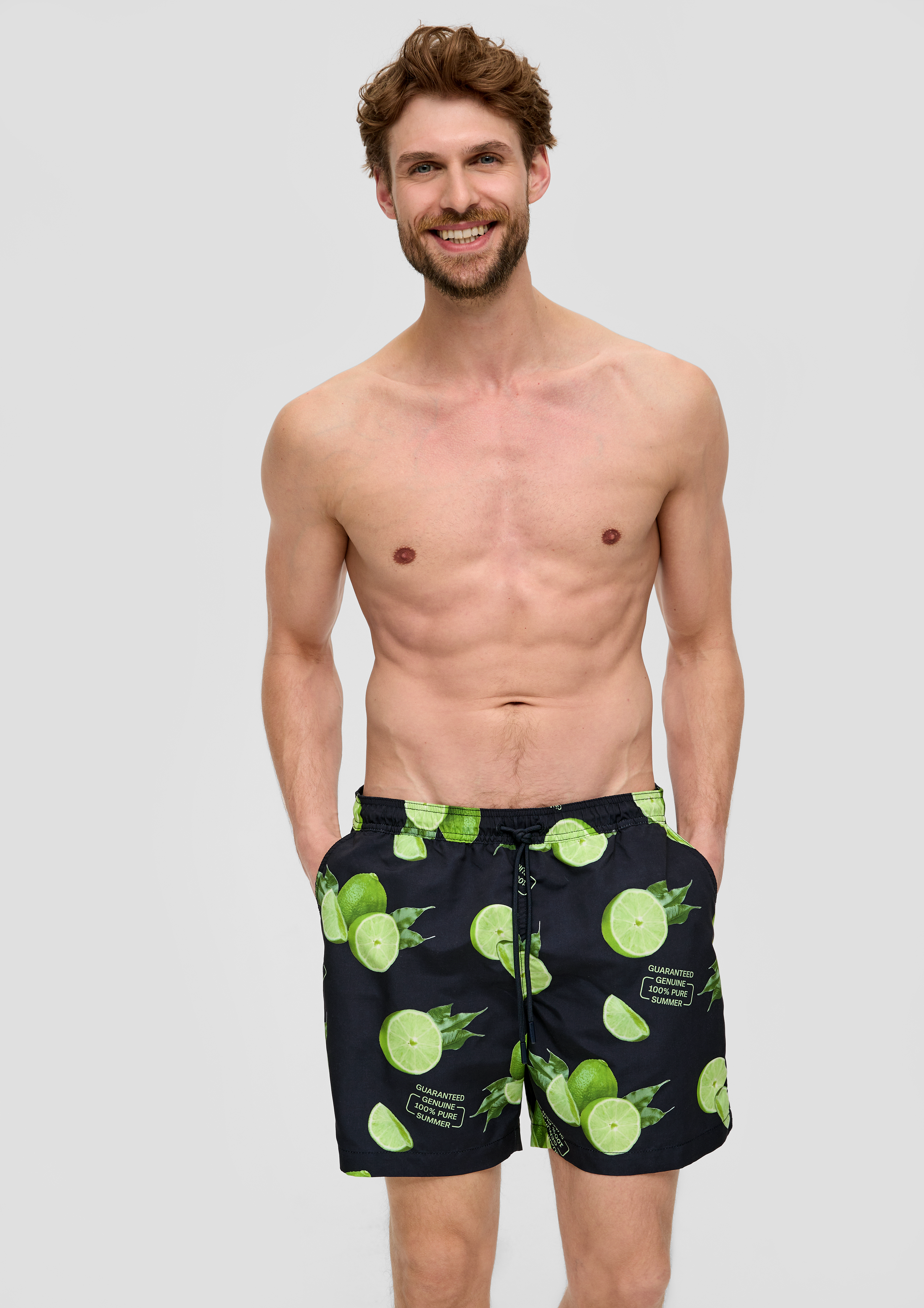 S.Oliver Badeshorts mit All-over-Print