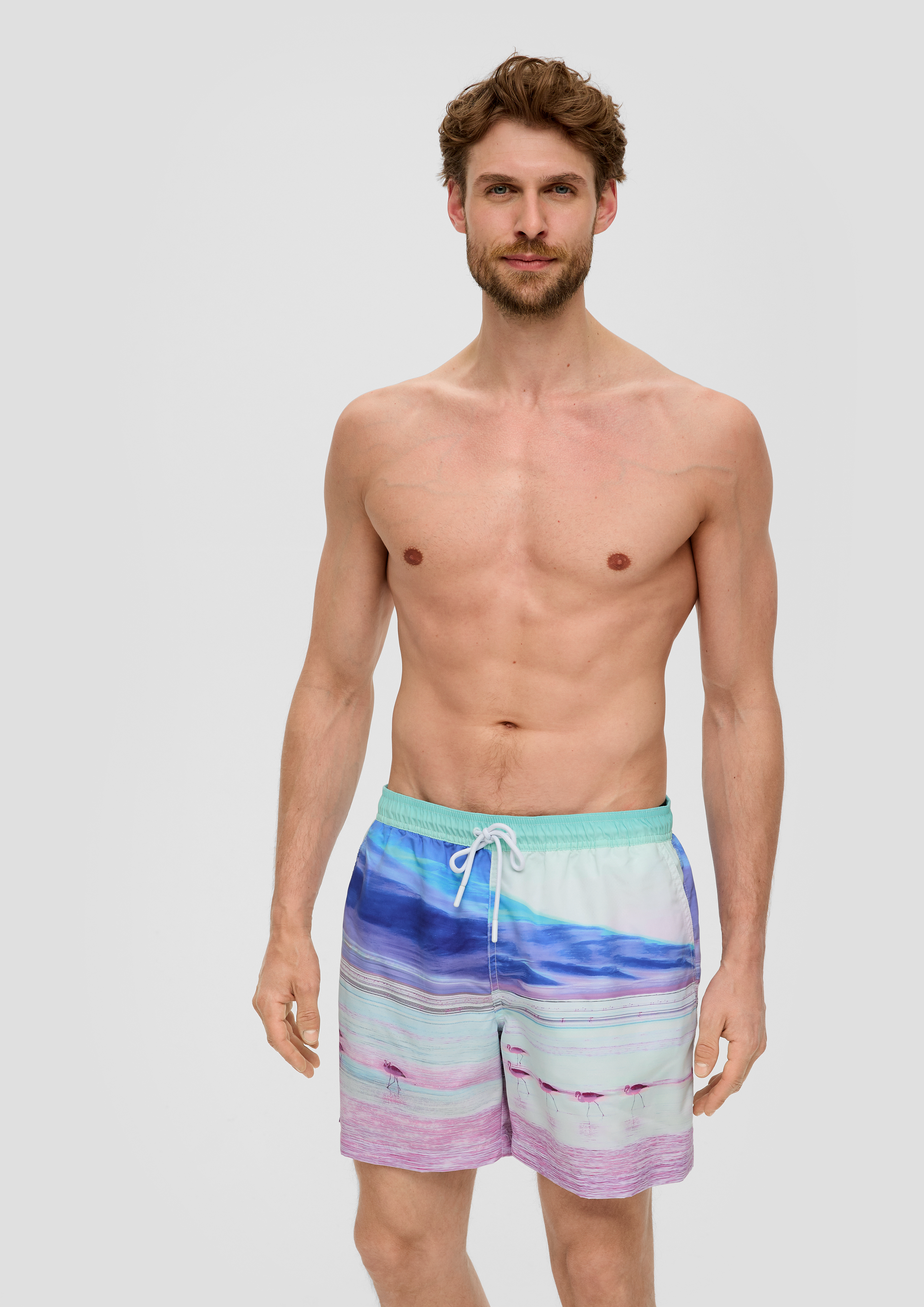 S.Oliver Badeshorts mit All-over-Print