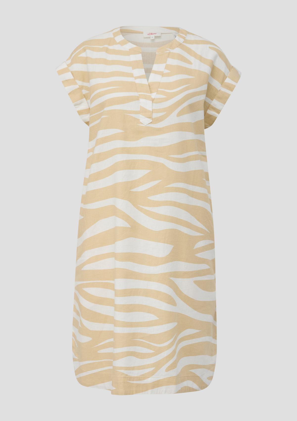 s.Oliver Midi-Kleid mit Tunika-Ausschnitt