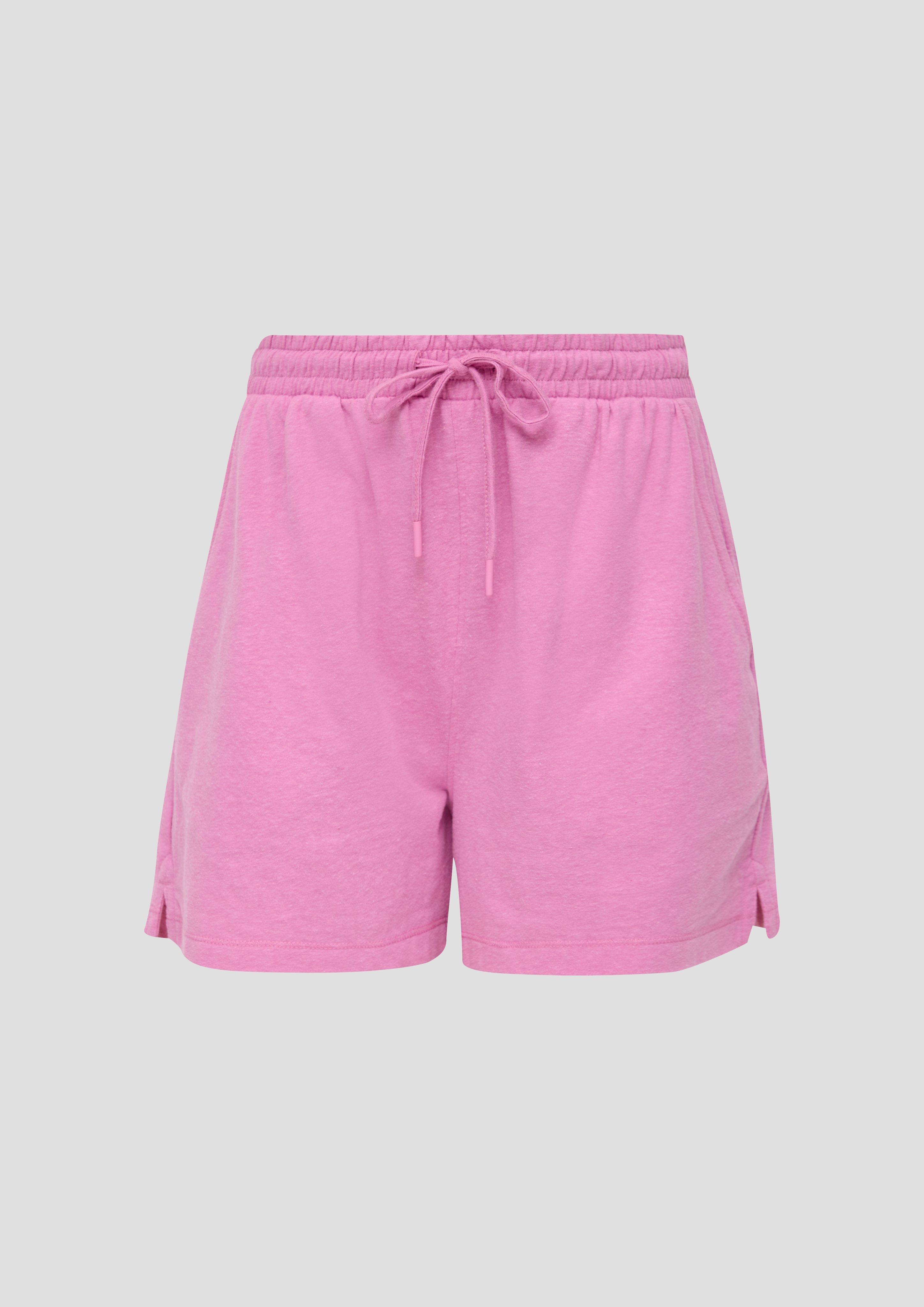 s.Oliver - Shorts aus Jersey mit elastischem Bund, Damen, Rosa