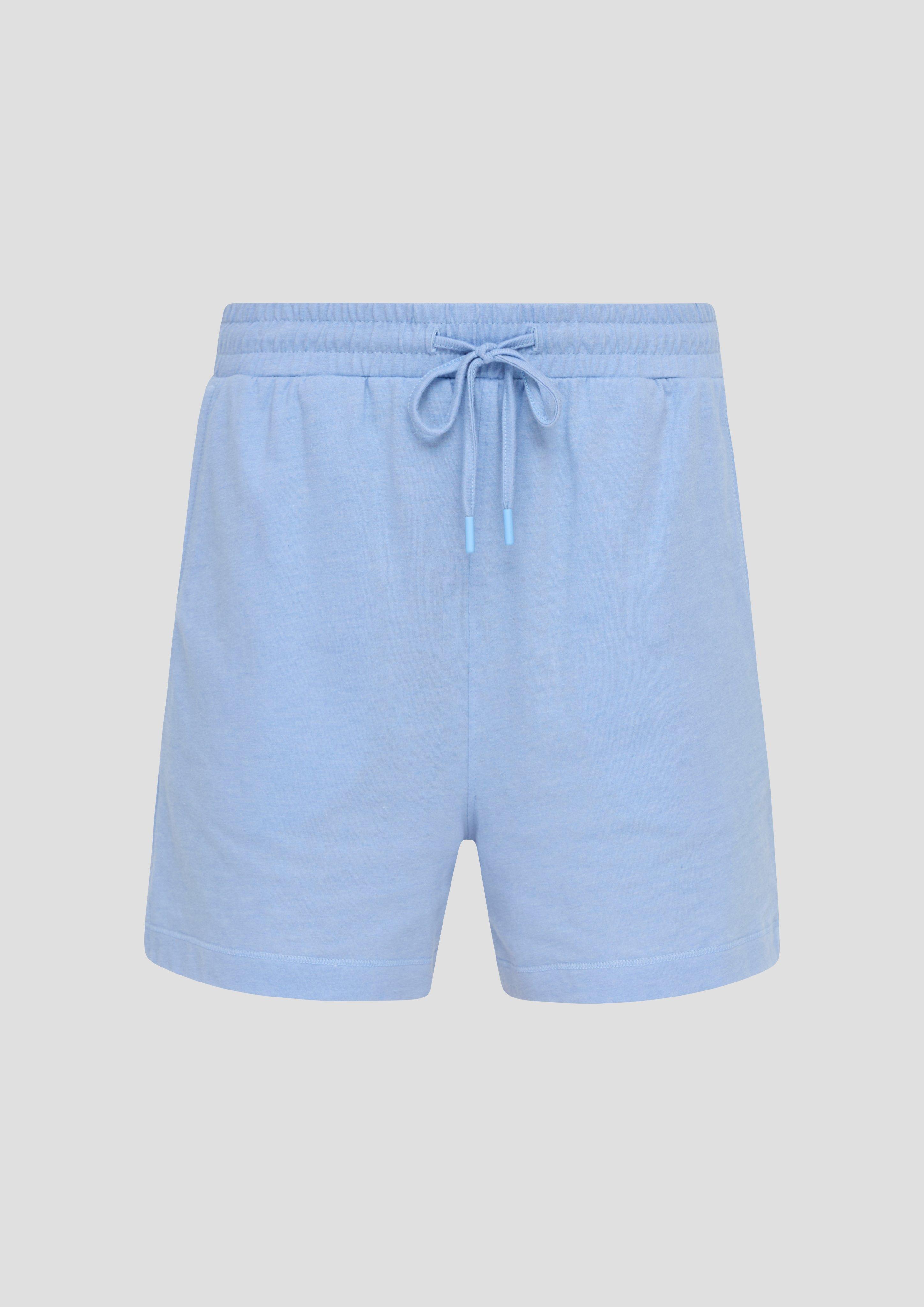 s.Oliver - Shorts aus Jersey mit elastischem Bund, Damen, blau