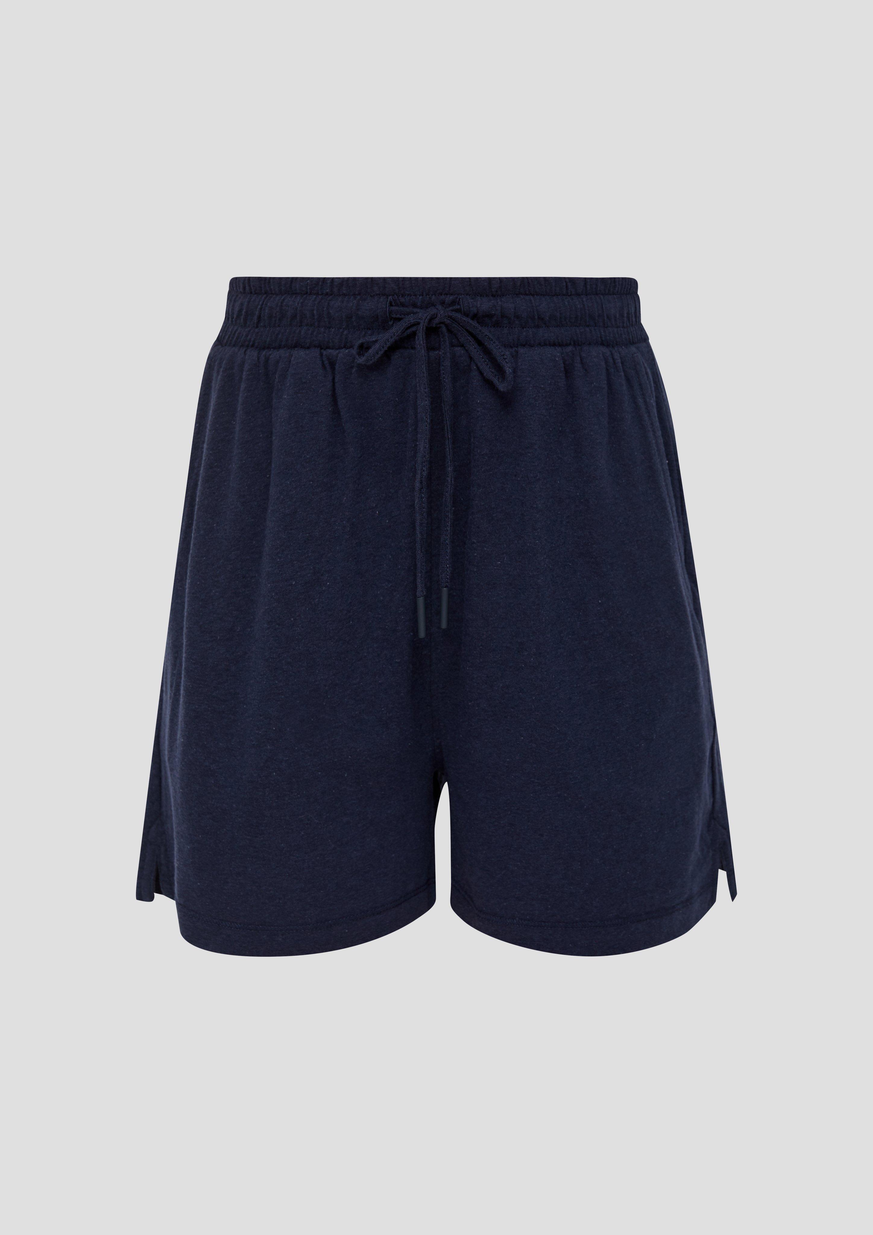 s.Oliver - Shorts aus Jersey mit elastischem Bund, Damen, blau