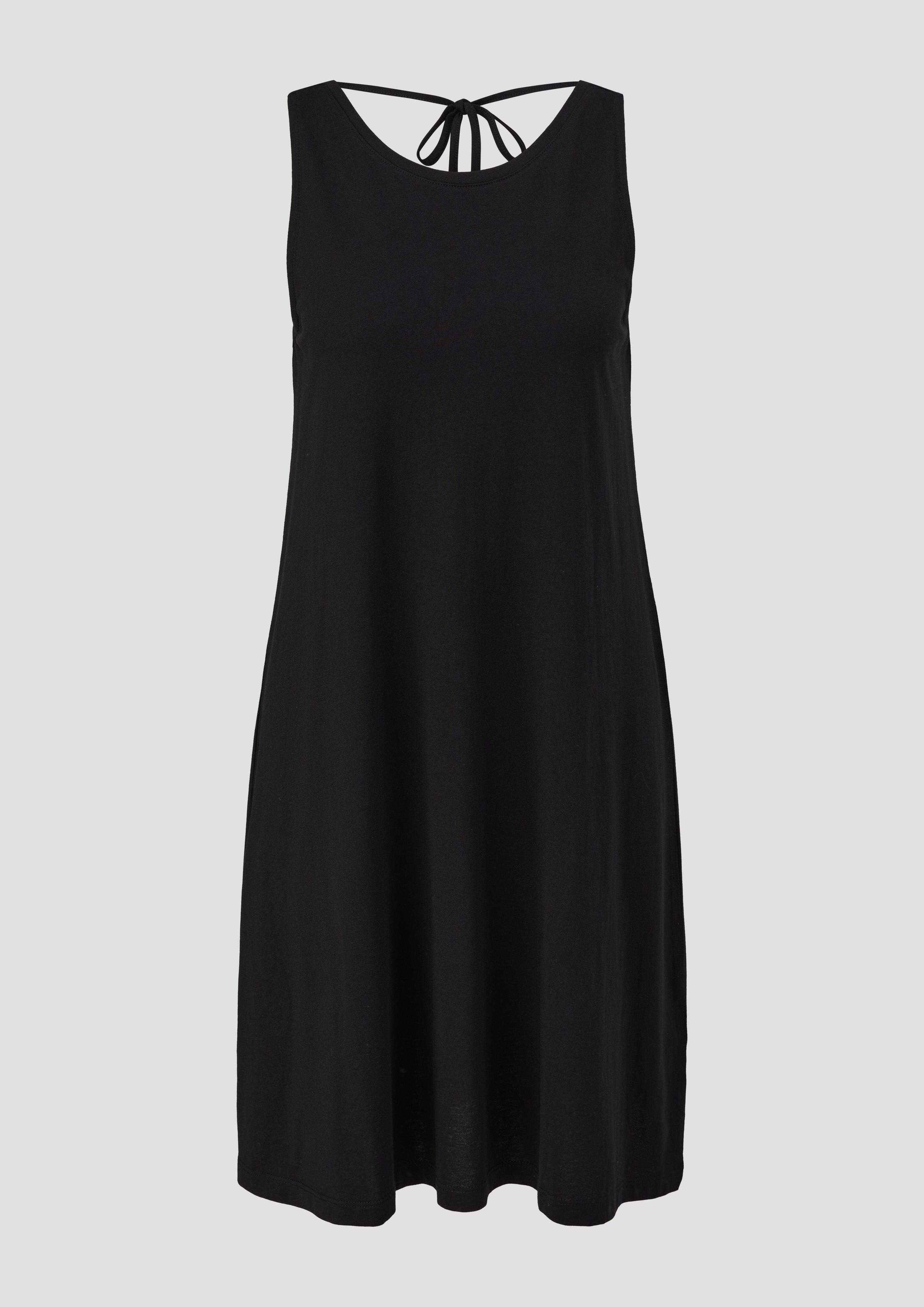 s.Oliver - Relaxed-Fit-Kleid mit Bindeband am Rücken, Damen, schwarz